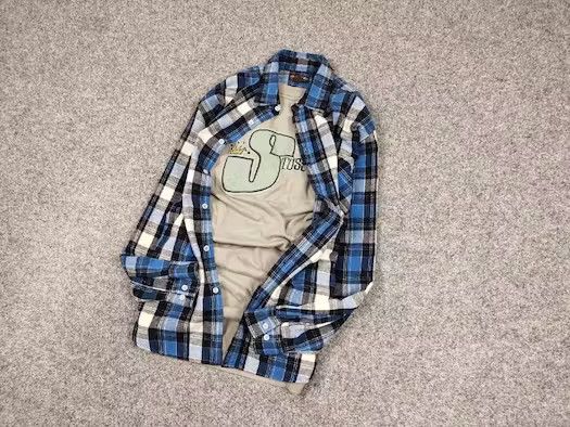 Flannel Vintage Flannel Shirt Travis Scott Style Streetwear Hype Size US L / EU 52-54 / 3 - 3 Thumbnail