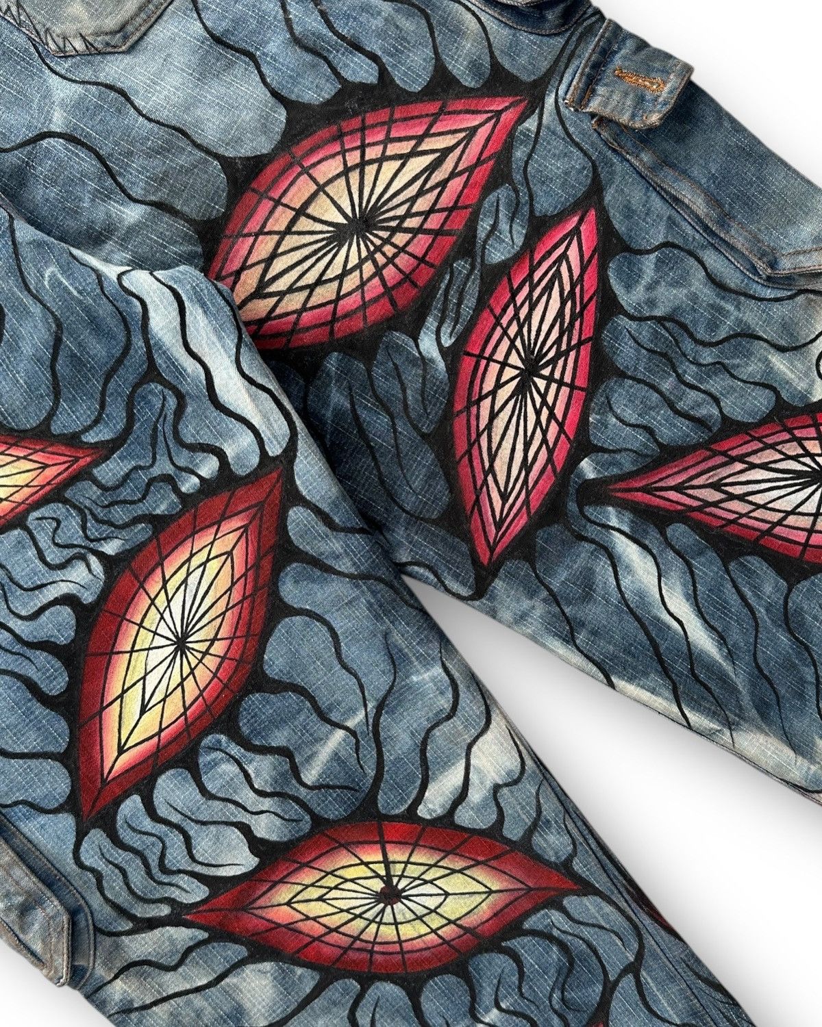 Anime Okarun Custom jeans Size US 35 - 7 Thumbnail