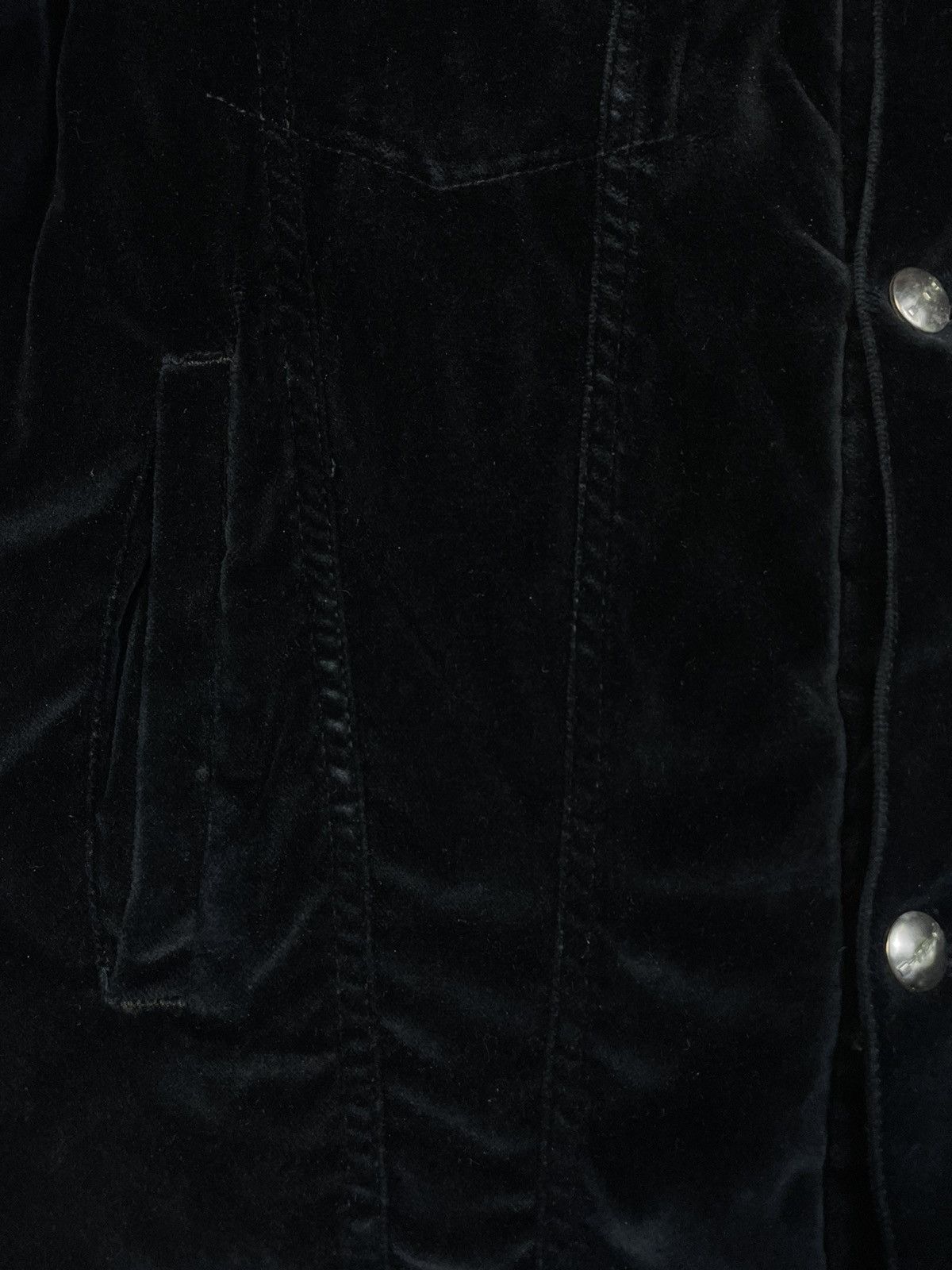 Katharine Hamnett London 1980s Velour Padded Trucker Jacket Size US M / EU 48-50 / 2 - 3 Thumbnail
