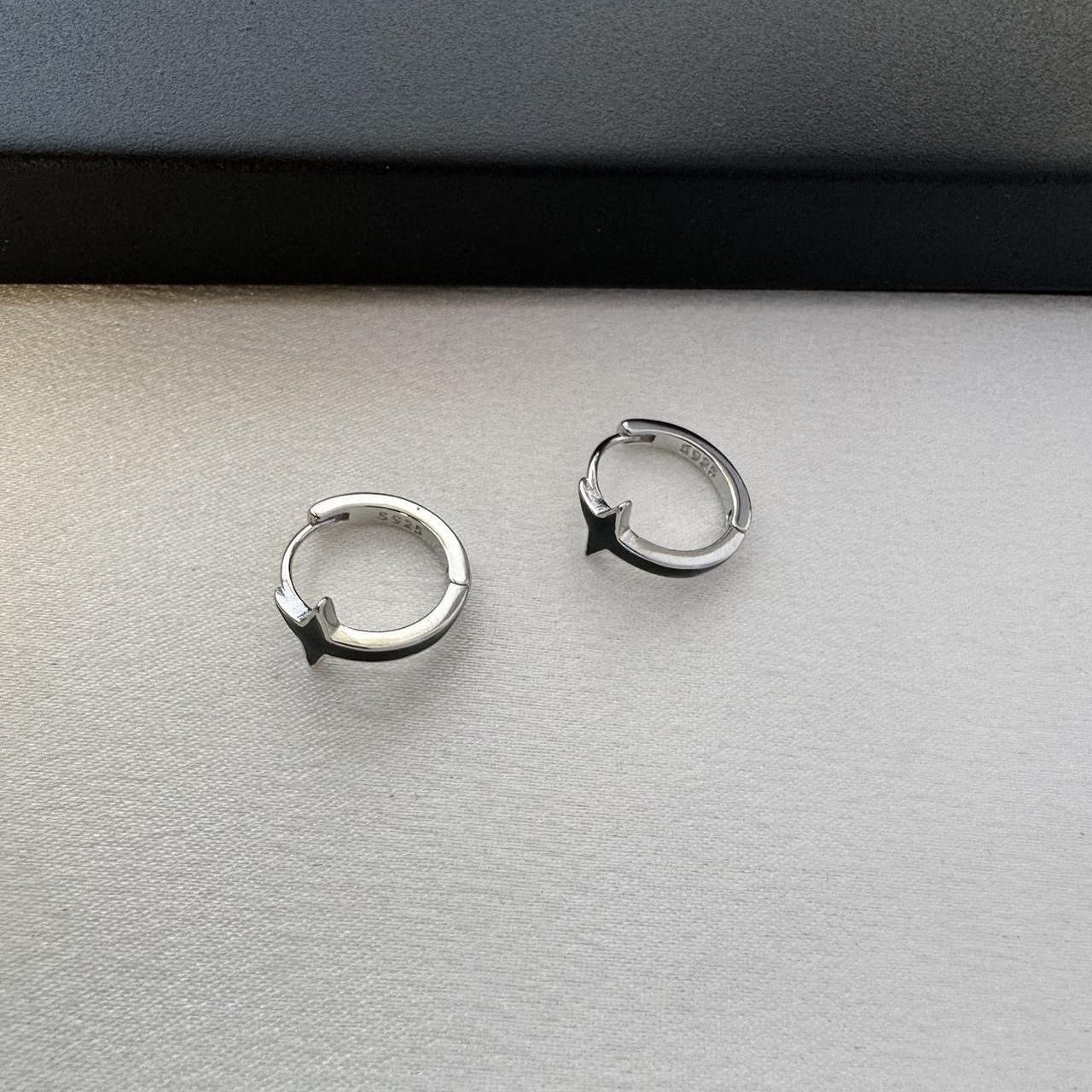 Other 14mm Cross Hoop Earrings for Men Women Streetwear Size ONE SIZE - 1 Thumbnail
