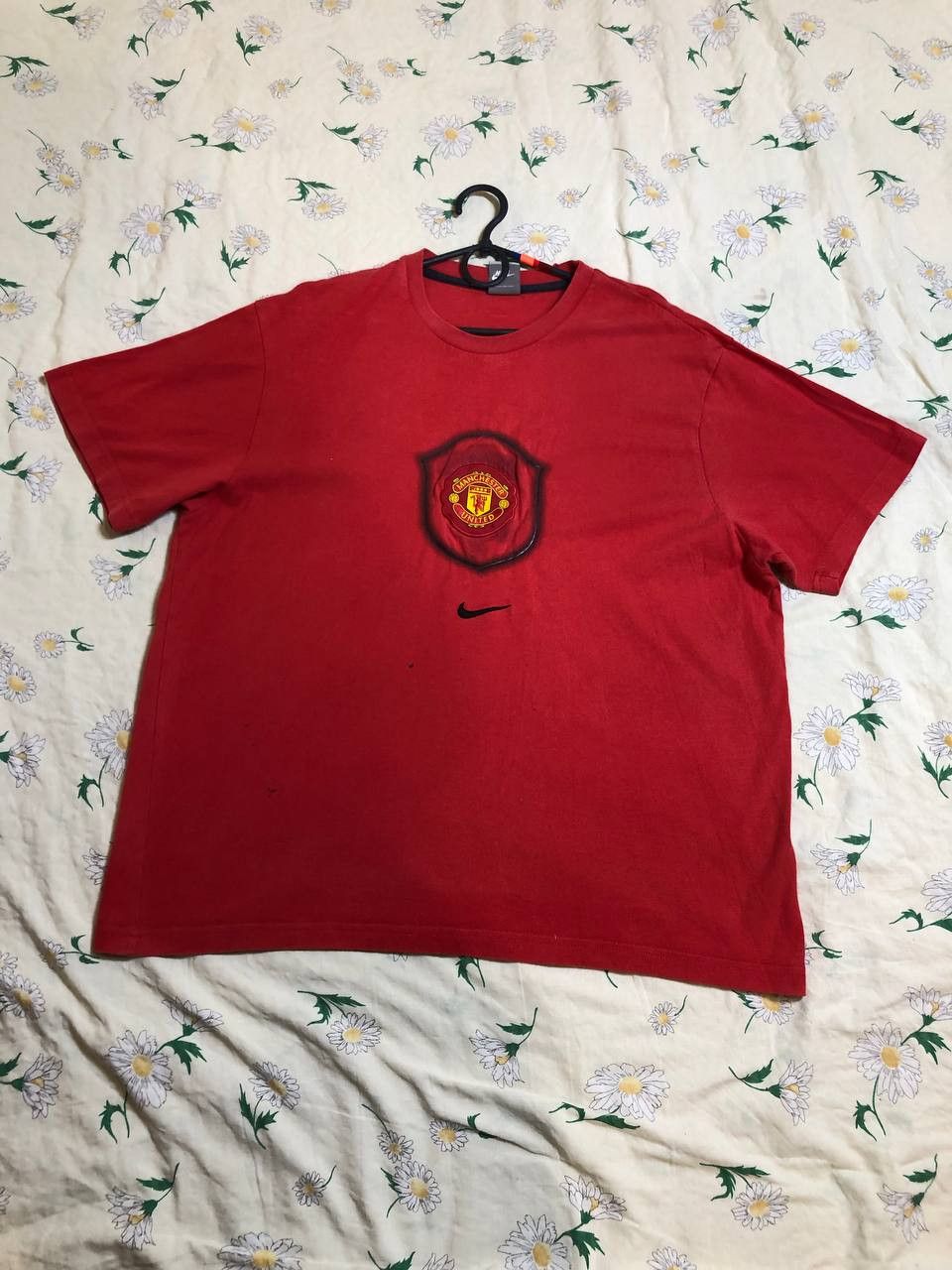 Nike Vintage Manchester Nike Centre Logo Mini Swoosh Men’s Size US XL / EU 56 / 4 - 1 Thumbnail