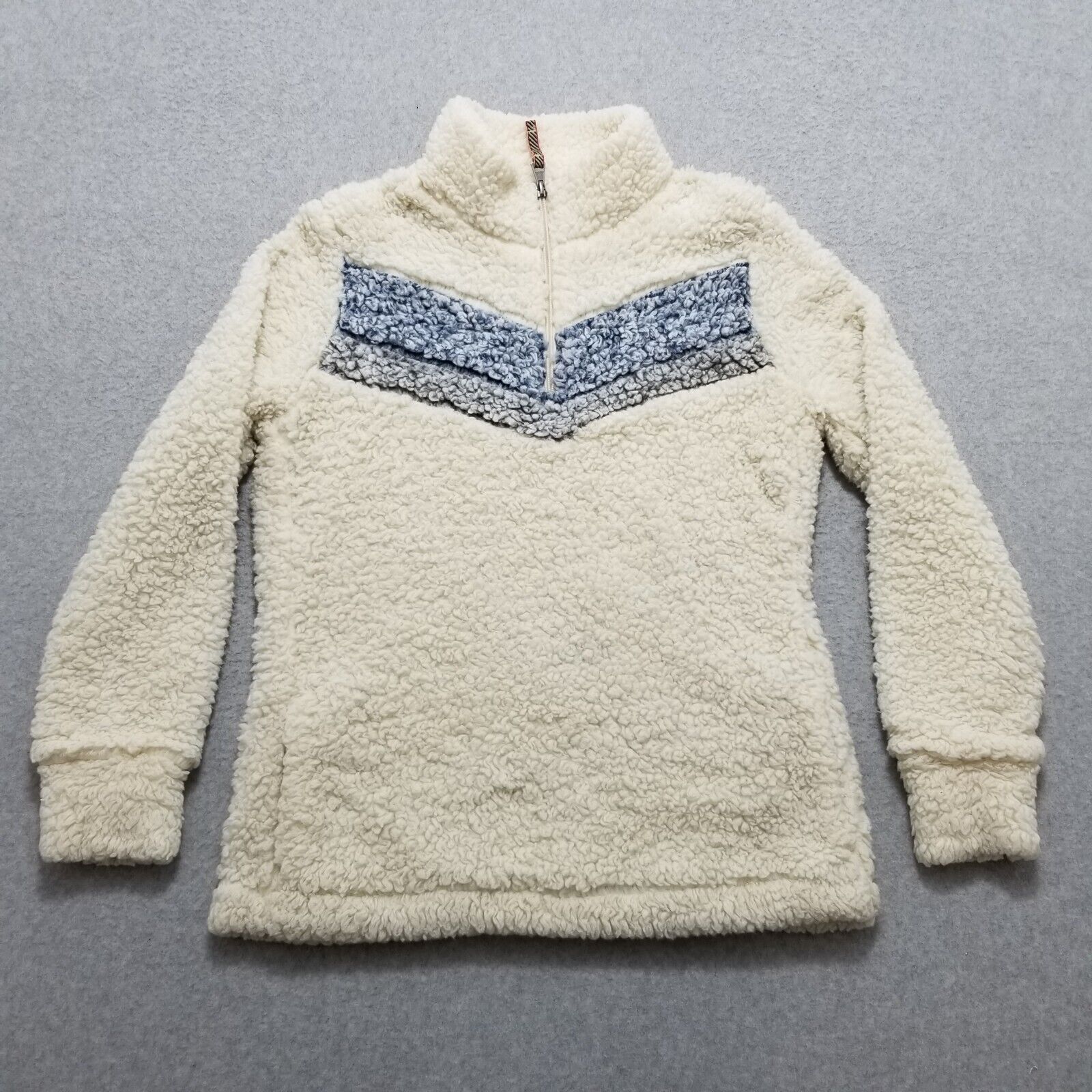 Weatherproof Weatherproof Sherpa Jacket Womens Small Ivory Pockets Zip Size S / US 4 / IT 40 - 1 Thumbnail