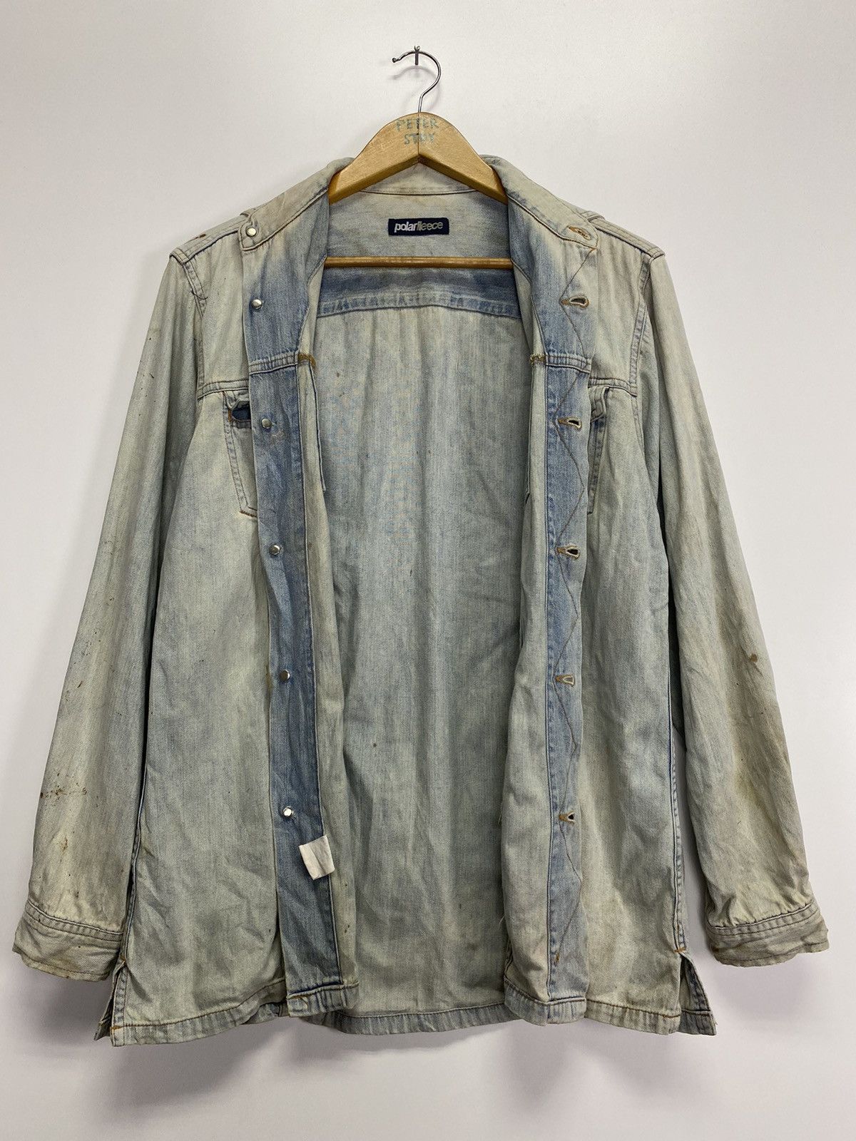 Vintage Polar fleece Denim Jacket Size US M / EU 48-50 / 2 - 9 Thumbnail