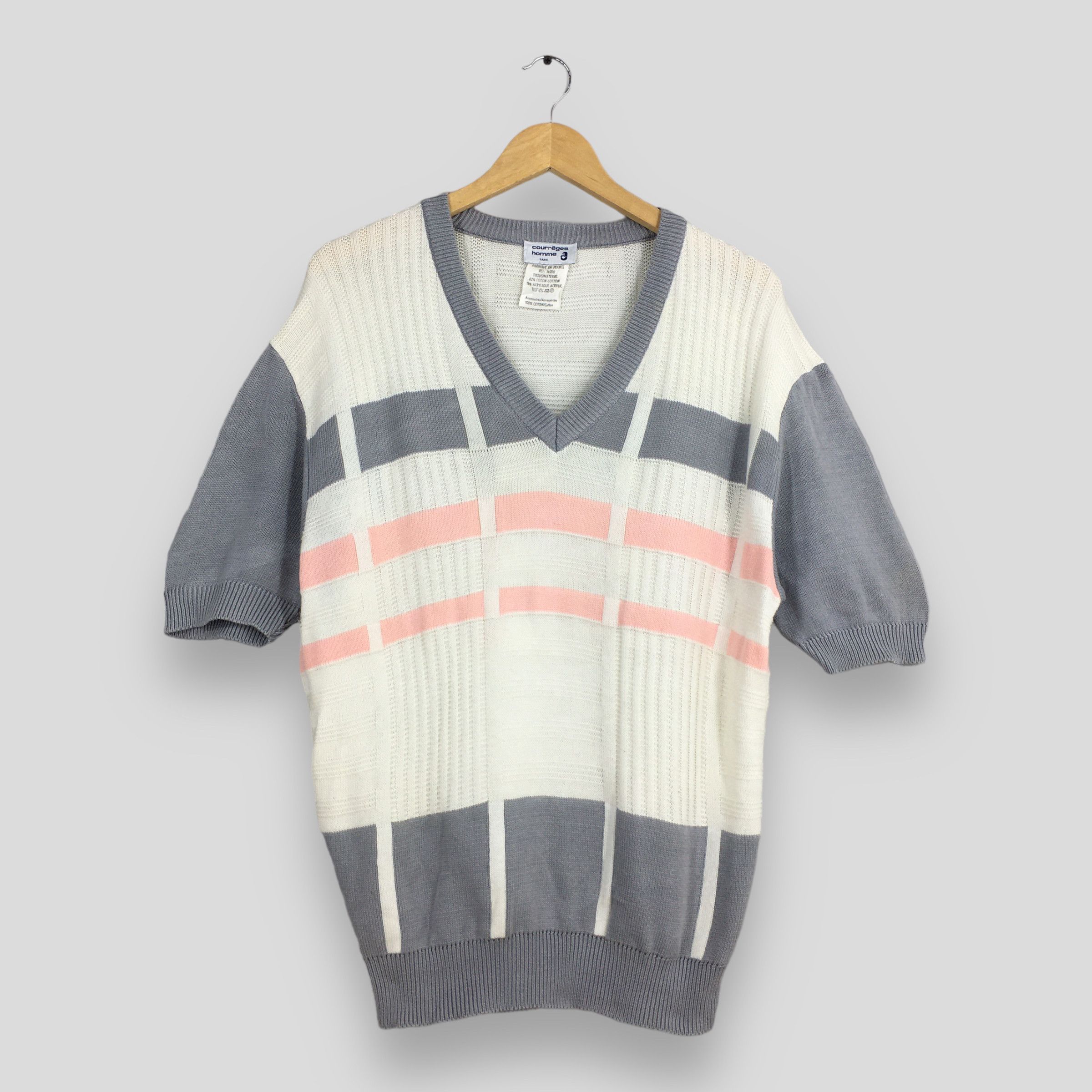 Courreges Vintage 70s Courreges Homme Paris Sweater Medium Size M / US 6-8 / IT 42-44 - 1 Thumbnail