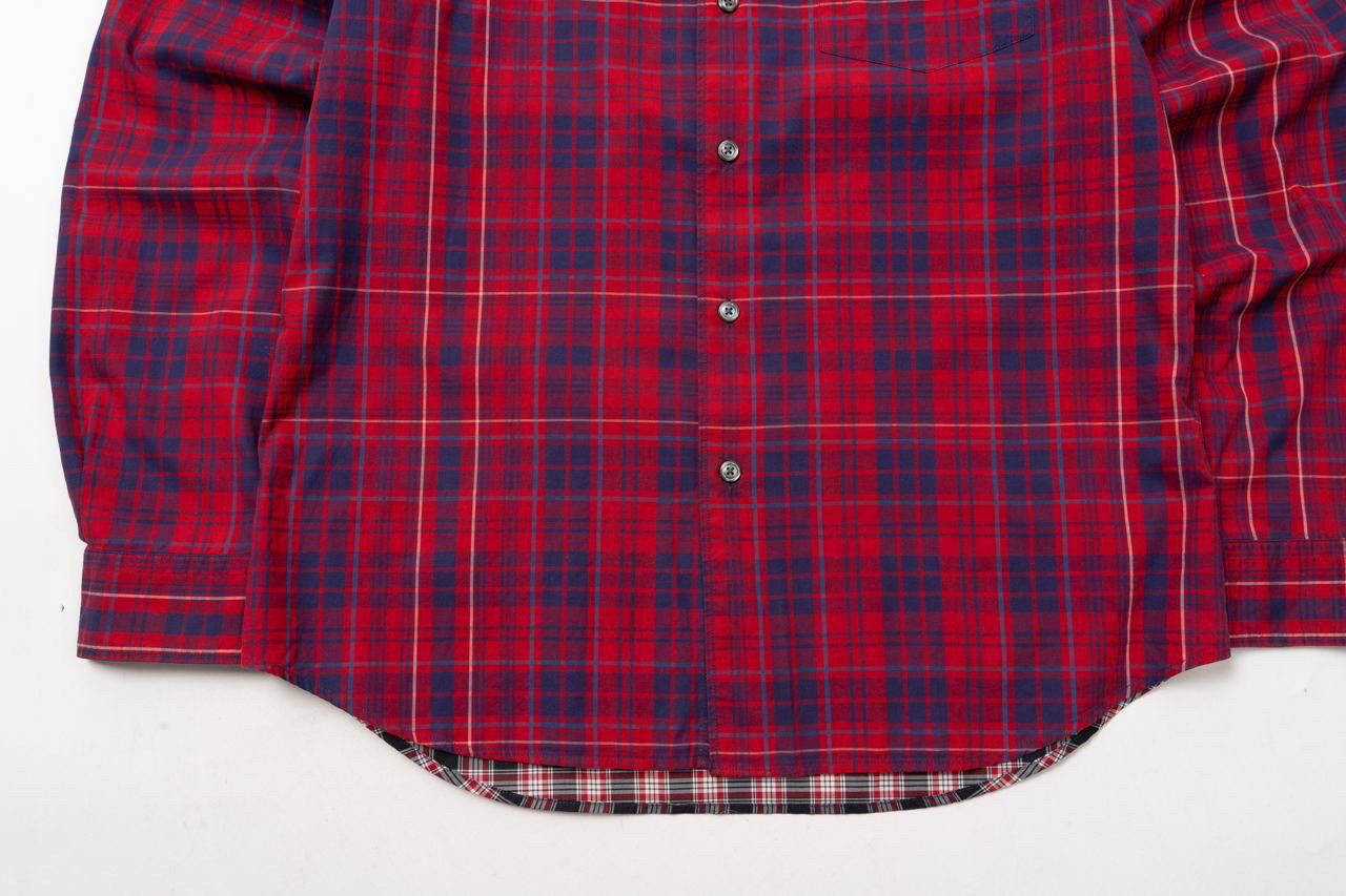 Paul Smith 🔵 PS PAUL SMITH Tailored Fit Checked Red Plaid Shirt Size US M / EU 48-50 / 2 - 5 Thumbnail