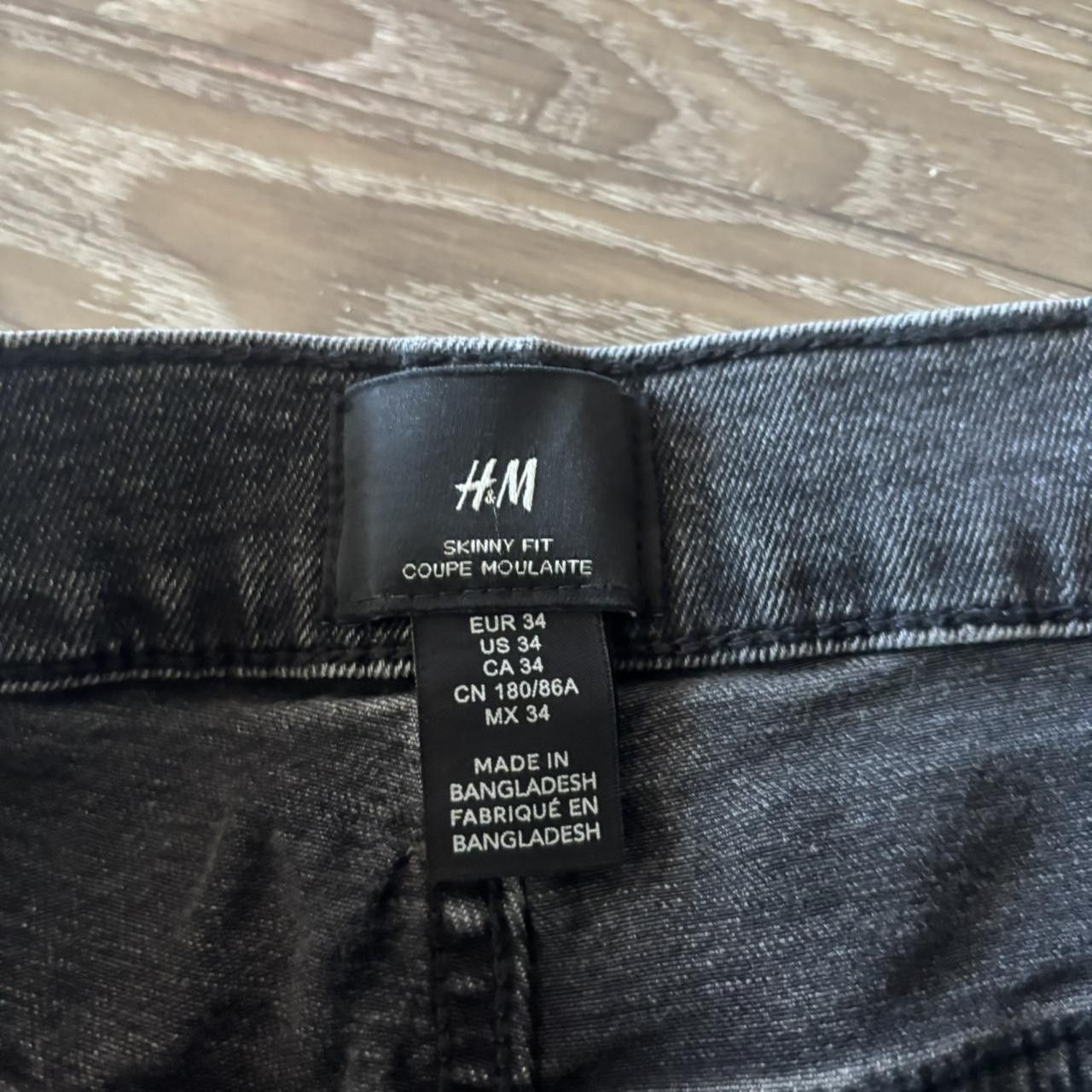 Japanese Brand Crazy Vintage Y2K/2000s Grunge Faded Black Distressed Rockstar Skinny Denim Jeans! 32x27 Size US 32 / EU 48 - 7 Thumbnail