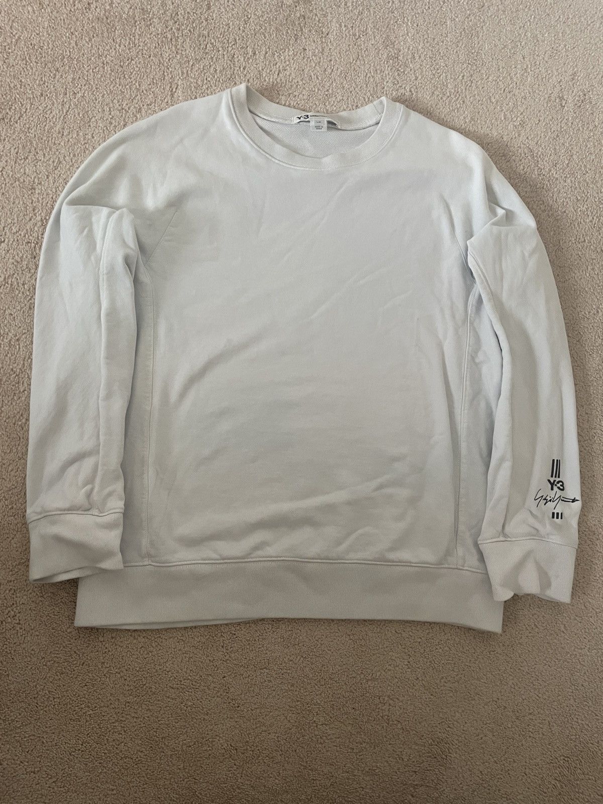 Adidas × Y-3 × Yohji Yamamoto Y-3 YOHJI YAMAMOTO Adidas Embroidered Sweatshirt Size US L / EU 52-54 / 3 - 1 Thumbnail