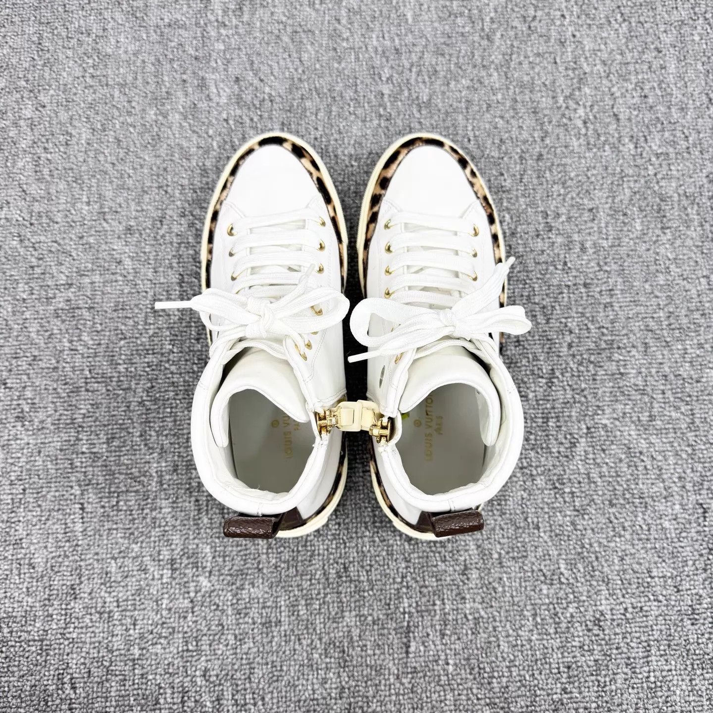Louis Vuitton LV Stellar Leopard-Monogram Sneakers Women's 36.5 Size US 6 / IT 36 - 3 Thumbnail