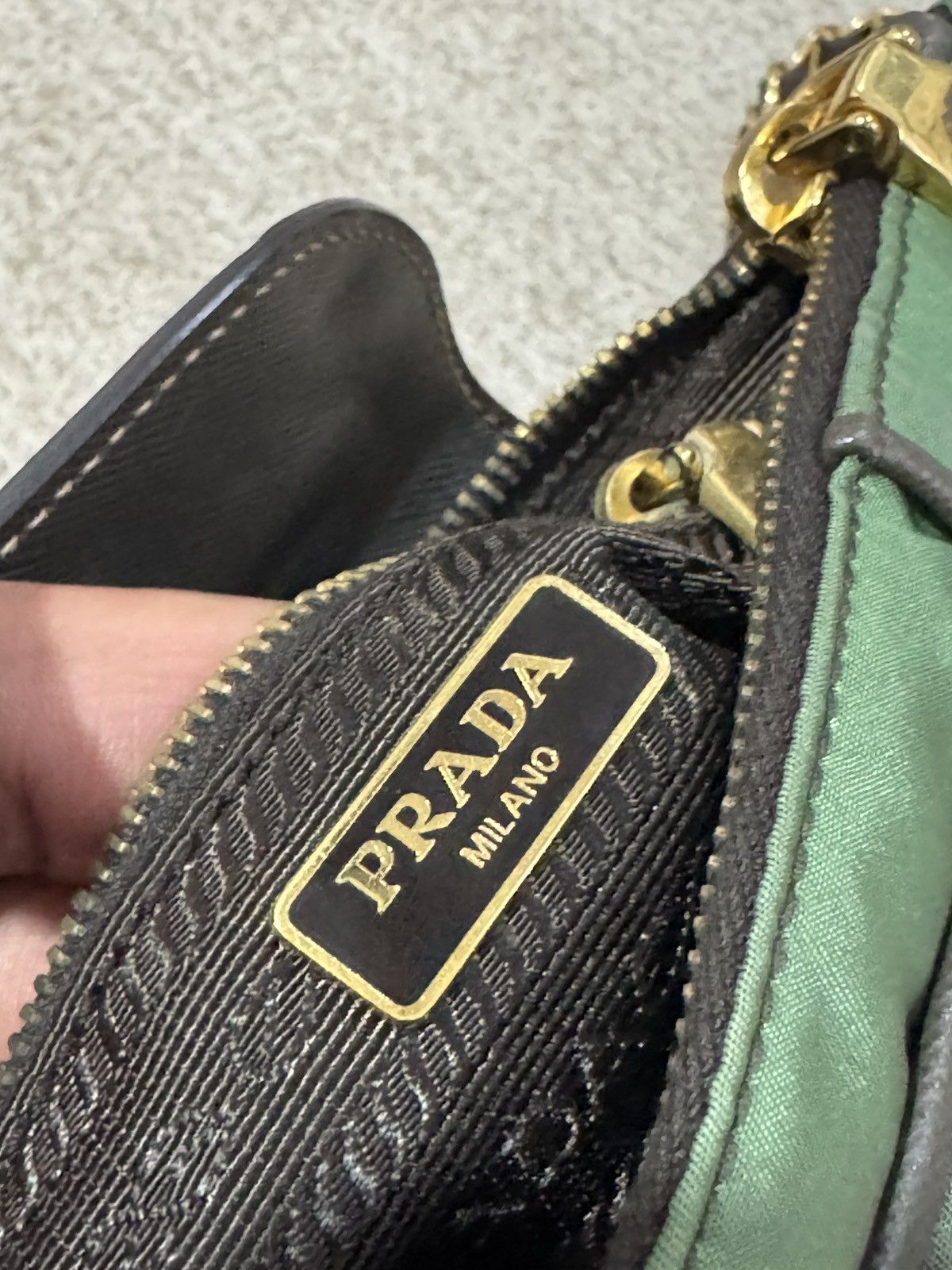 Prada Prada shoulder beg nylon green Size ONE SIZE - 4 Thumbnail