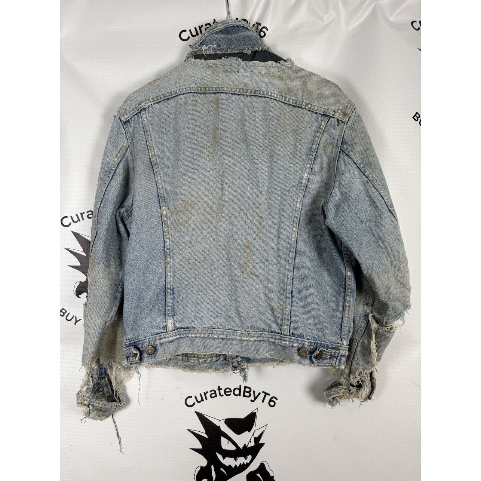 Lee Vintage Lee Denim Jacket 42R Workwear Distressed USA 70s Size US L / EU 52-54 / 3 - 2 Thumbnail