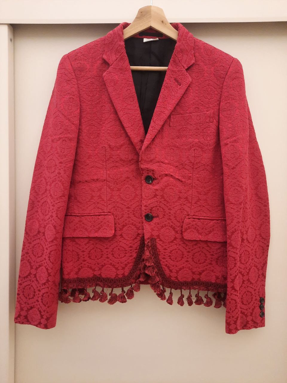 Comme des Garcons Homme Plus FW13 AW13 Baroque Brocade Tassels Blazer Jacket Size US S / EU 44-46 / 1 - 1 Thumbnail