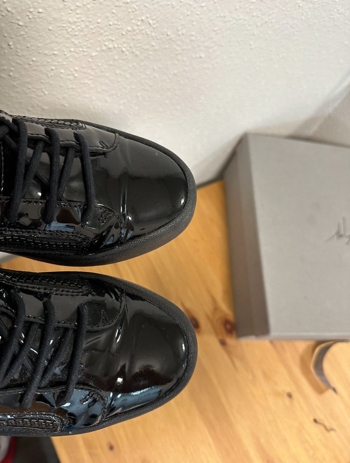 Giuseppe Zanotti Giuseppe Zanotti Patten Leather High Top Size US 7 / EU 40 - 2 Thumbnail
