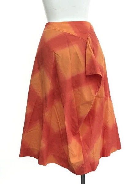 Vivienne Westwood Vivienne Westwood size2 Orange checkered distorted skirt Size 27" / US 4 / IT 40 - 2 Thumbnail