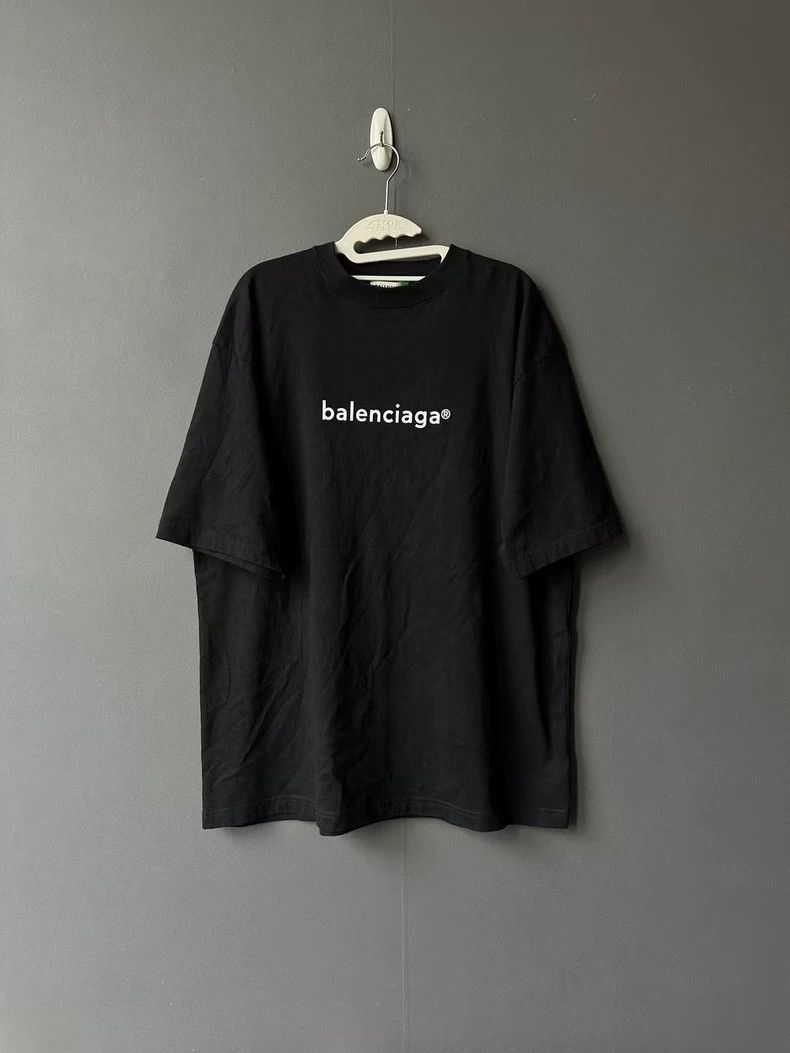 Balenciaga Black Letter Short Sleeve 2503-Nextarrow