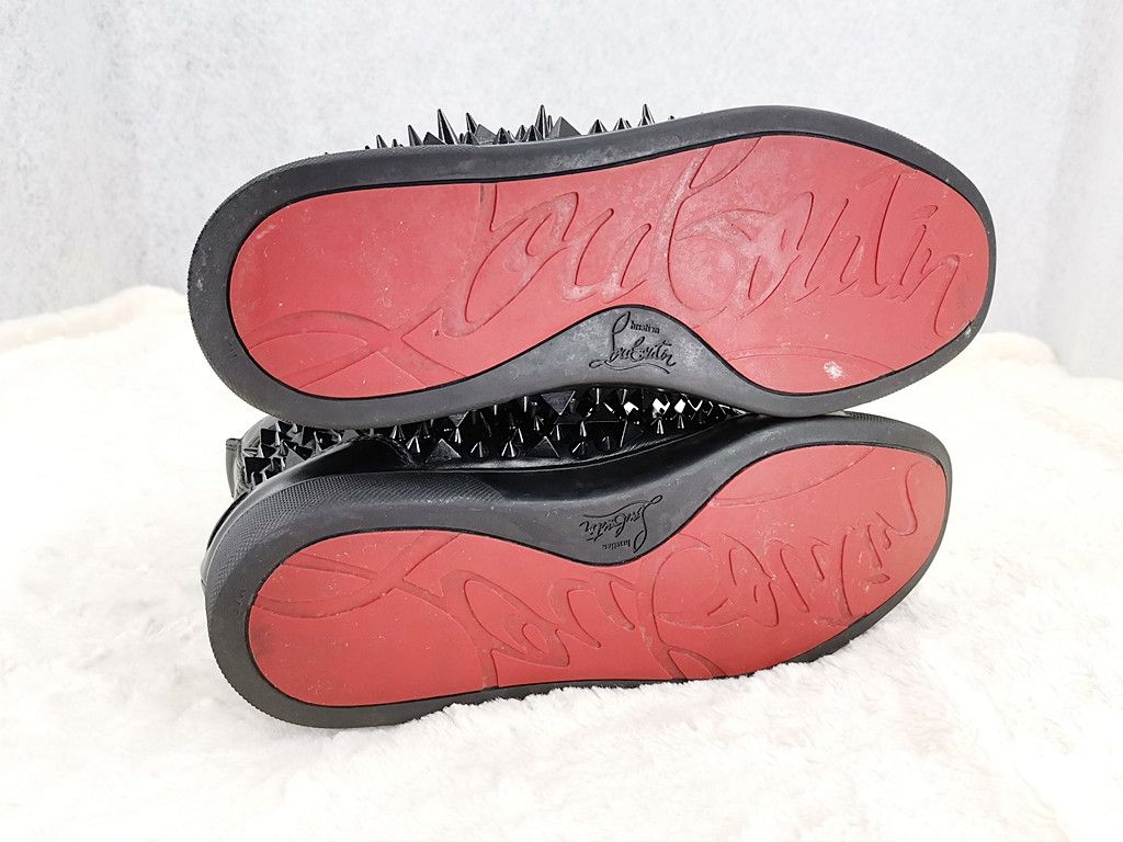 Christian Louboutin CHRISTIAN LOUBOUTIN off black spike shoes hi-cut Size US 8 / EU 41 - 9 Thumbnail