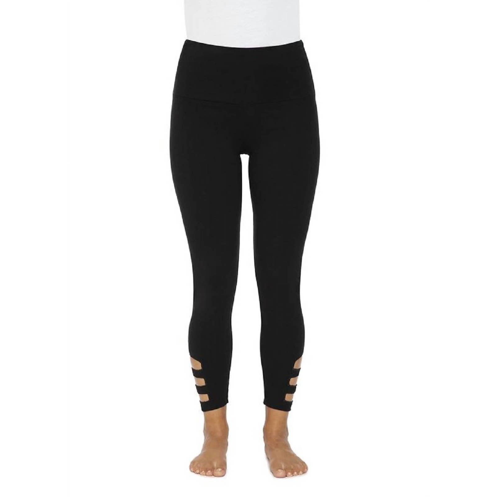 Designer LYSSE Slashed Hem Legging In Black | Grailed