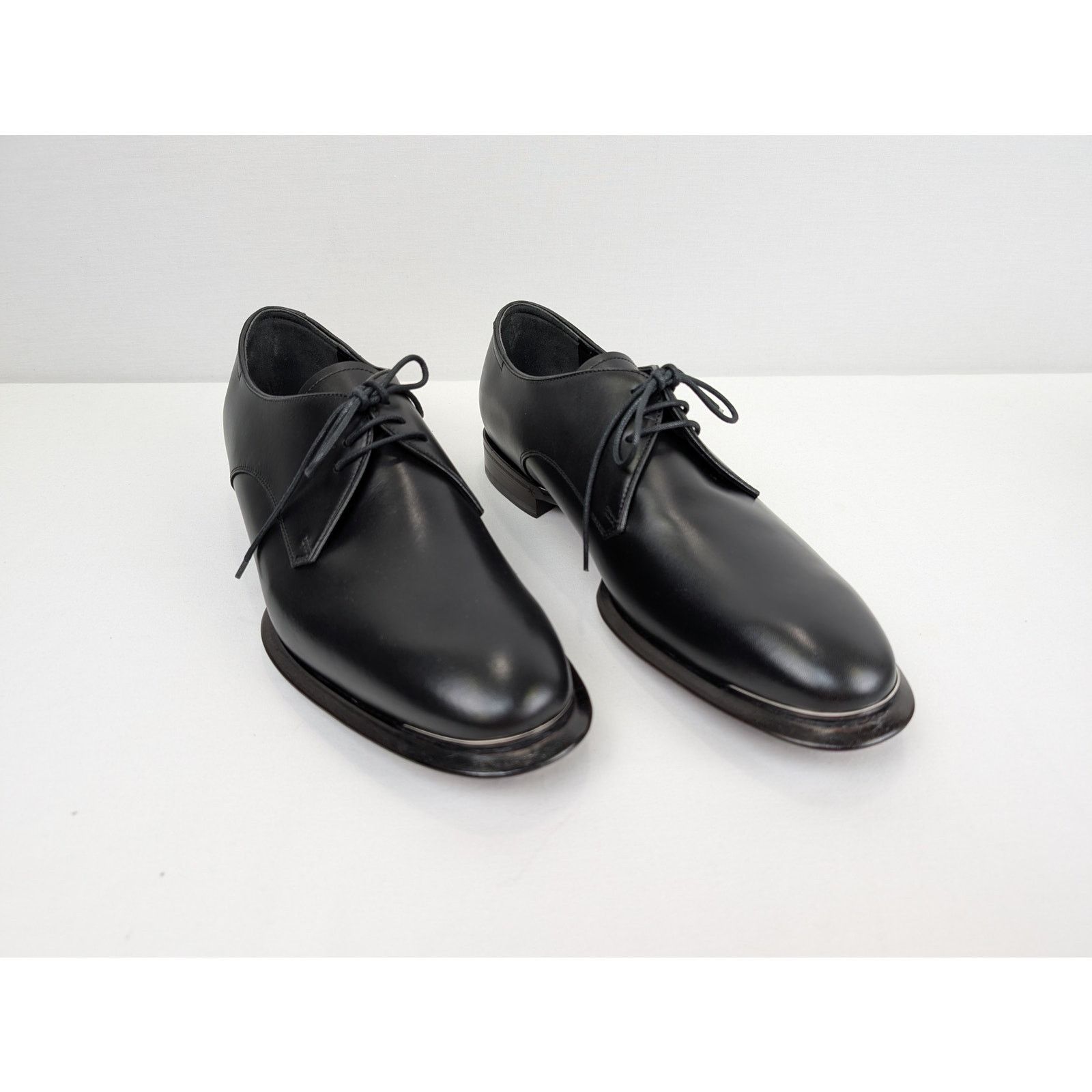 Alexander McQueen o1rshd1 Scarpa Pelle S.Cuoio Calf Boots Shoe in Black Size US 12.5 / EU 45-46 - 7 Thumbnail