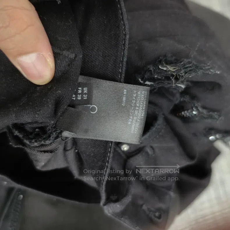 Amiri Amiri High-end black diamond denim pants Size US 31 - 8 Thumbnail