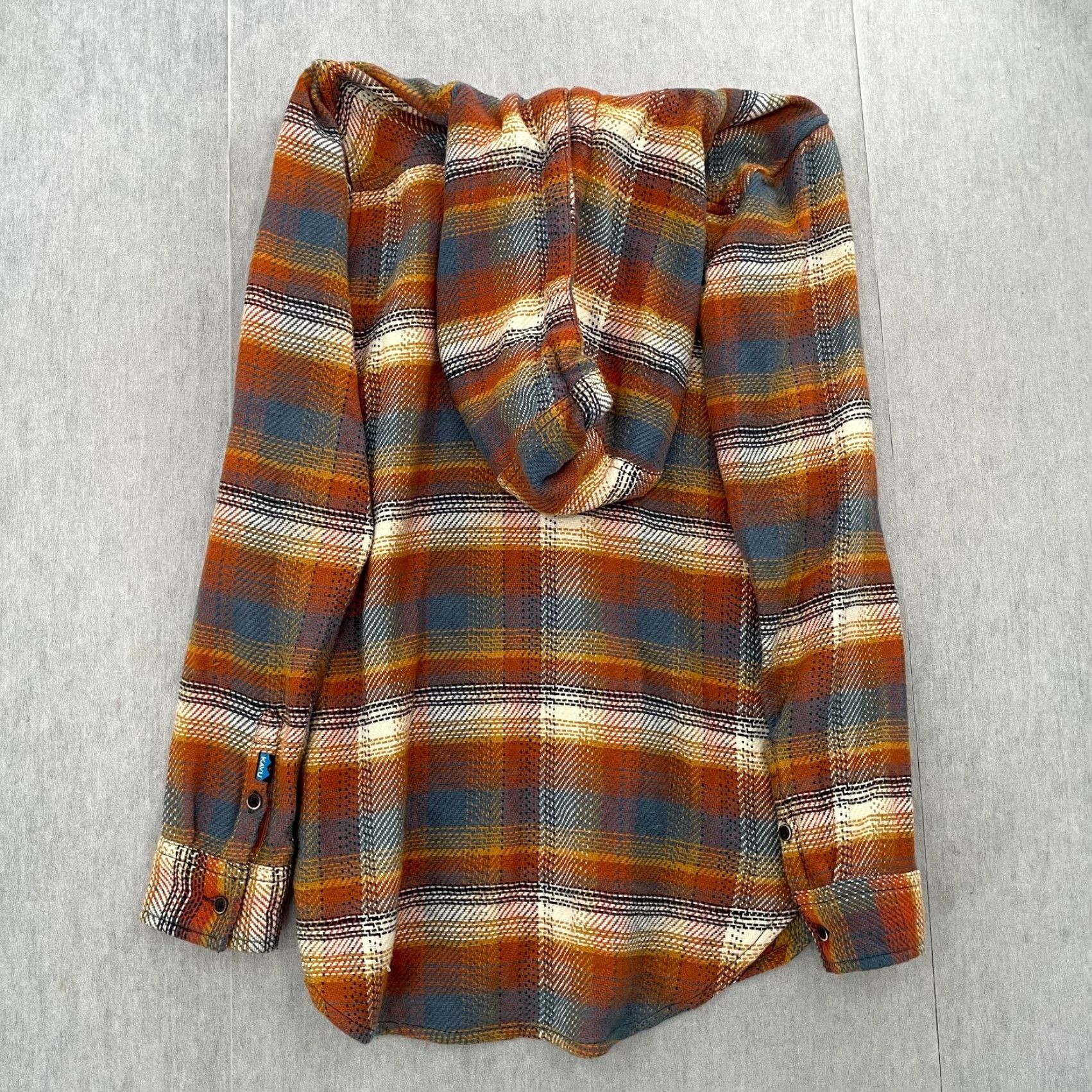 KAVU VINTAGE KAVU Jess Shirt Womens XS Autumn Light Button Up Hooded Ladies XS (A) Size XS / US 0-2 / IT 36-38 - 2 Thumbnail