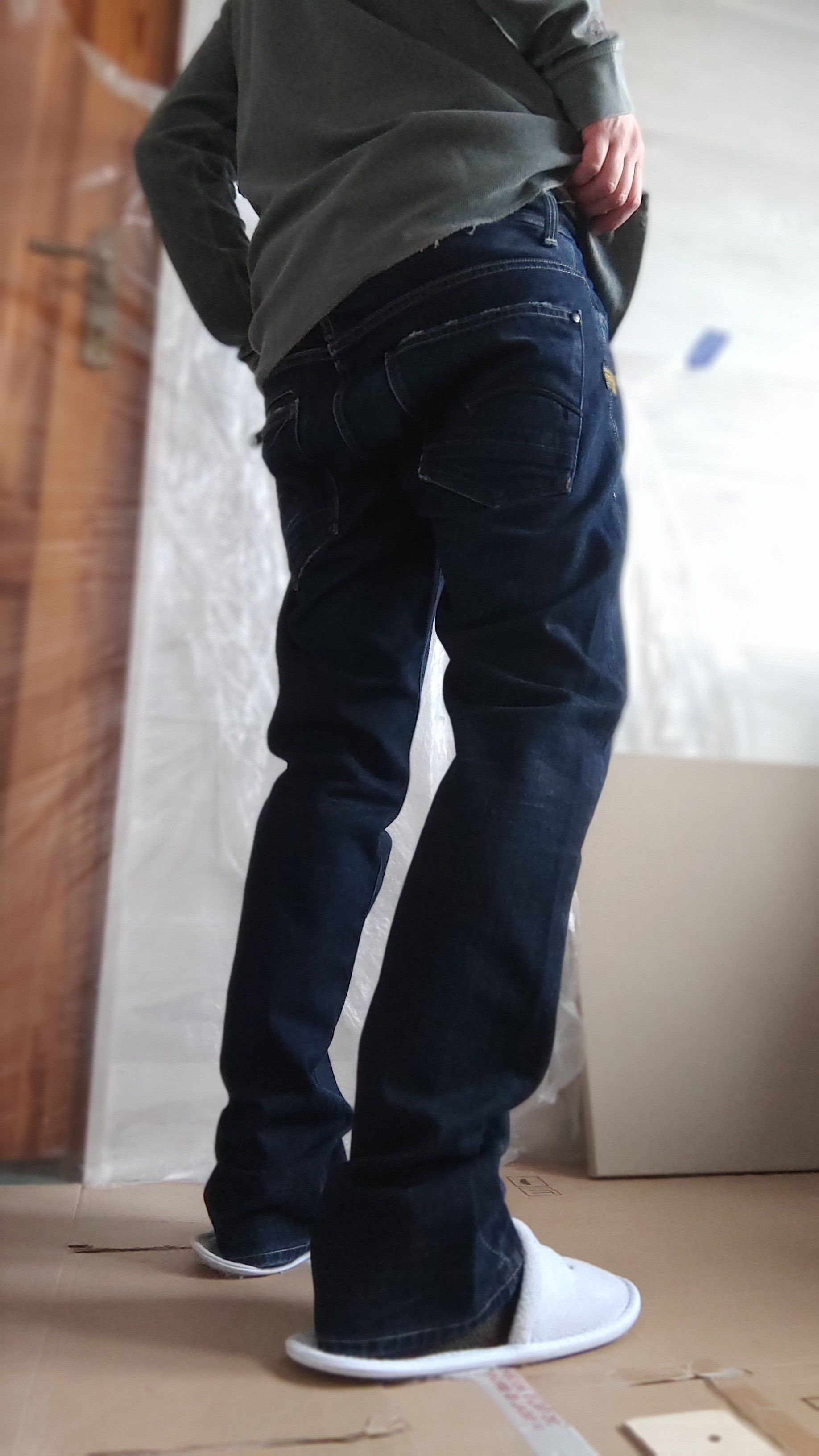 G-Star Skinny Baggy Stacked Pants Semi Flared Alt Neo Denim Goth 32 Size US 32 / EU 48 - 8 Thumbnail