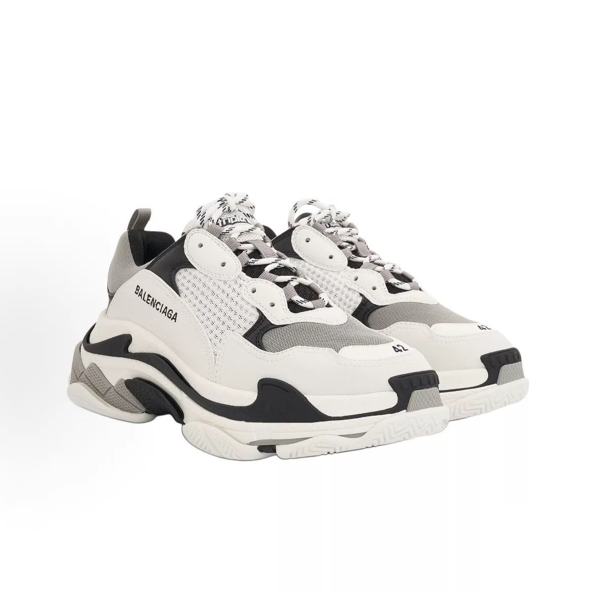 Balenciaga Balenciaga Triples Panda White Black 45 Size US 12 / EU 45 - 9 Thumbnail