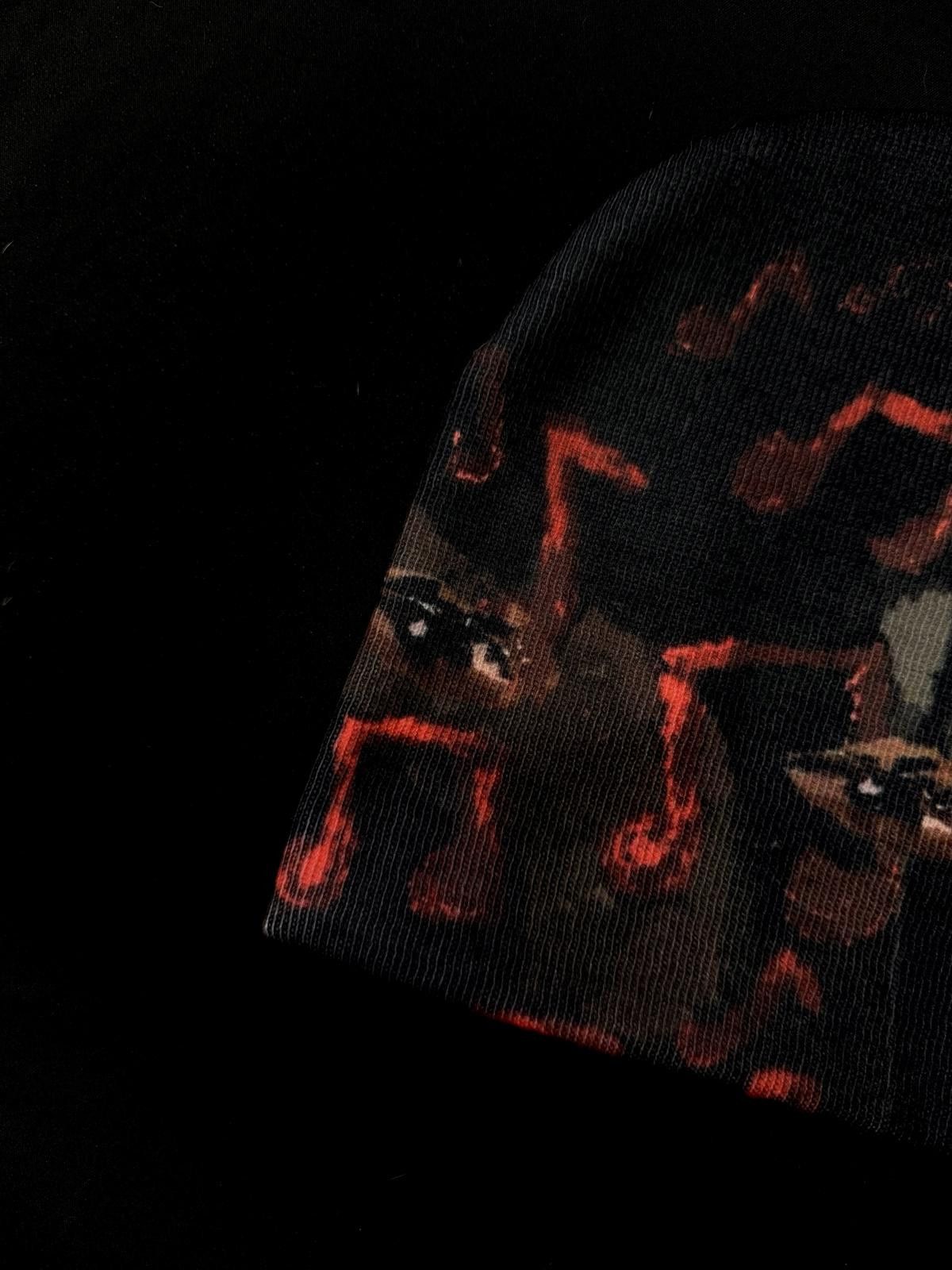 Japanese Brand Pelumi. png NINE Graphic No Cuff Knit Beanie Hat Multi OS Size ONE SIZE - 3 Thumbnail