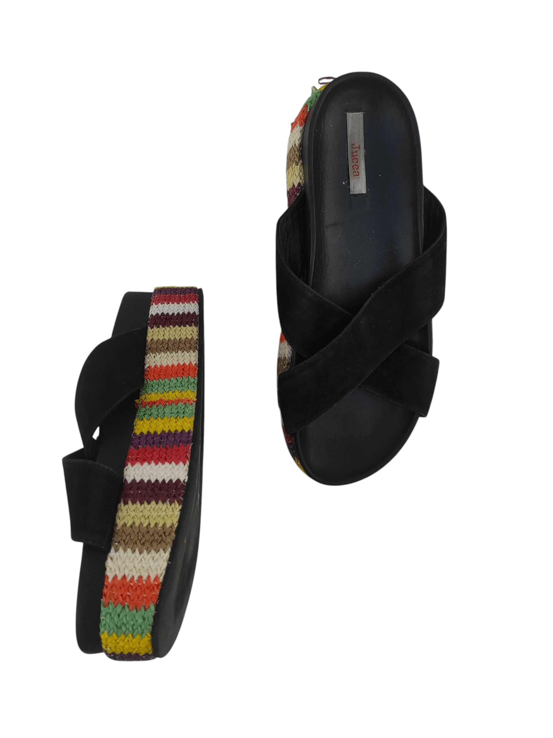 Other Jucca Chunky Platform Colorful Sandals Comfort Open Toe Size US 9 / IT 39 - 2 Thumbnail