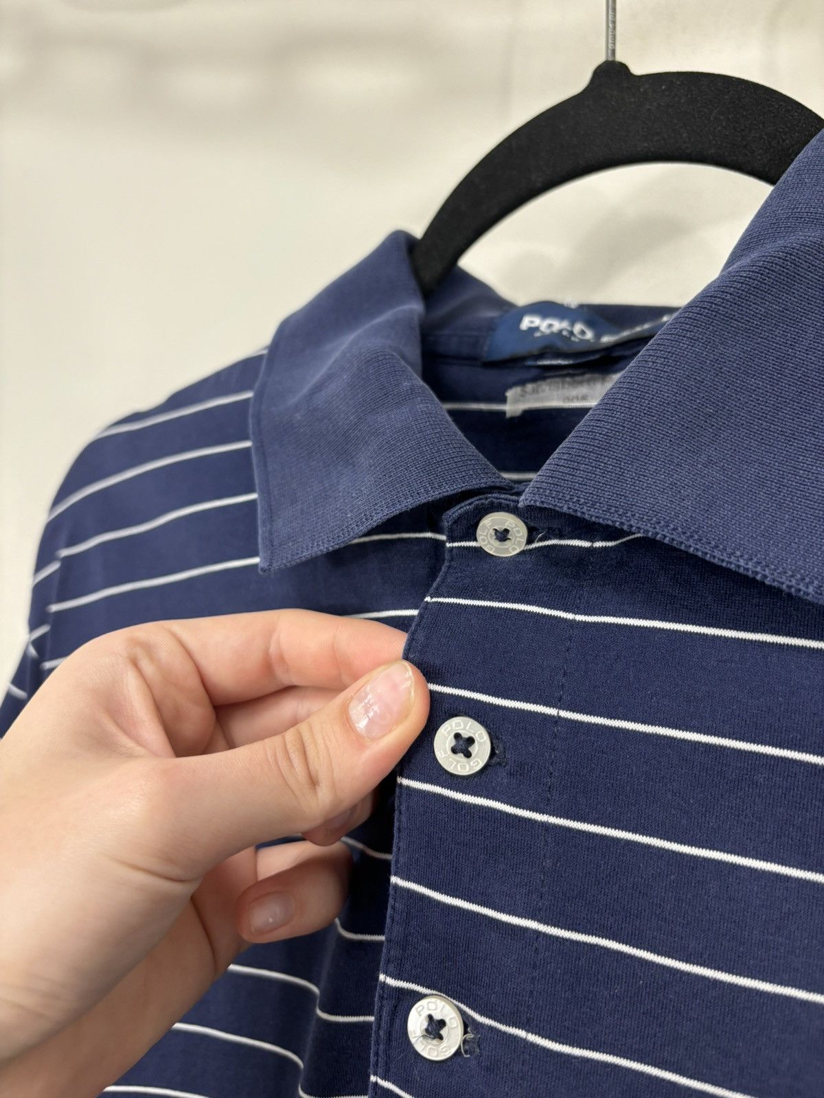 Polo Ralph Lauren Vintage Polo Golf Ralph Lauren Men’s Striped Navy Polo Shirt Size US L / EU 52-54 / 3 - 5 Thumbnail
