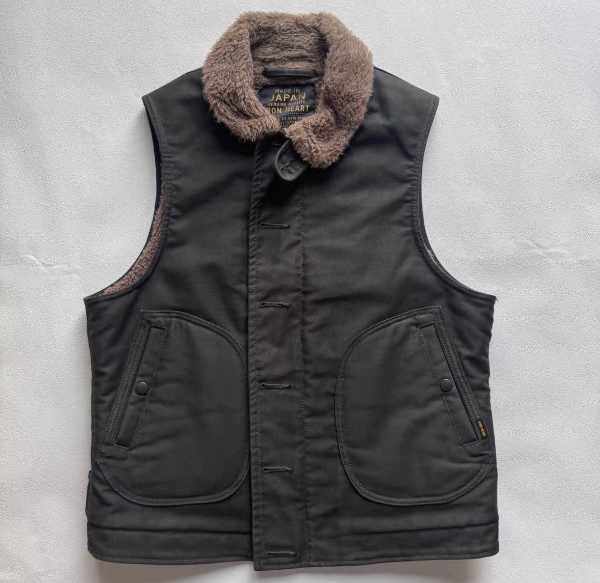 Iron Heart Iron Heart IHV-41 N-1 alpaca wool warm deck vest made in J Size US M / EU 48-50 / 2 - 1 Thumbnail
