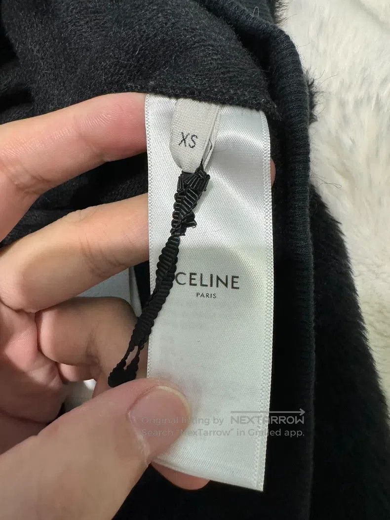 Celine CELINE Furry Stud Logo Sweatshirt Size US XS / EU 42 / 0 - 6 Thumbnail