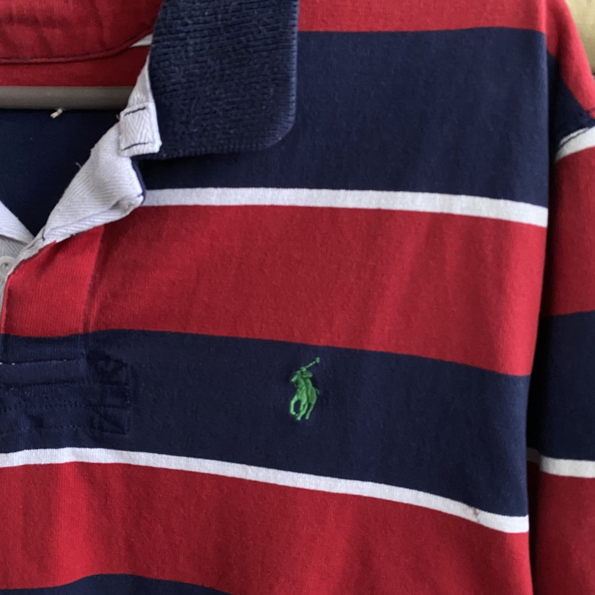 Polo Ralph Lauren Vintage Polo Ralph Lauren small pony multicolour polo Size US XL / EU 56 / 4 - 3 Thumbnail