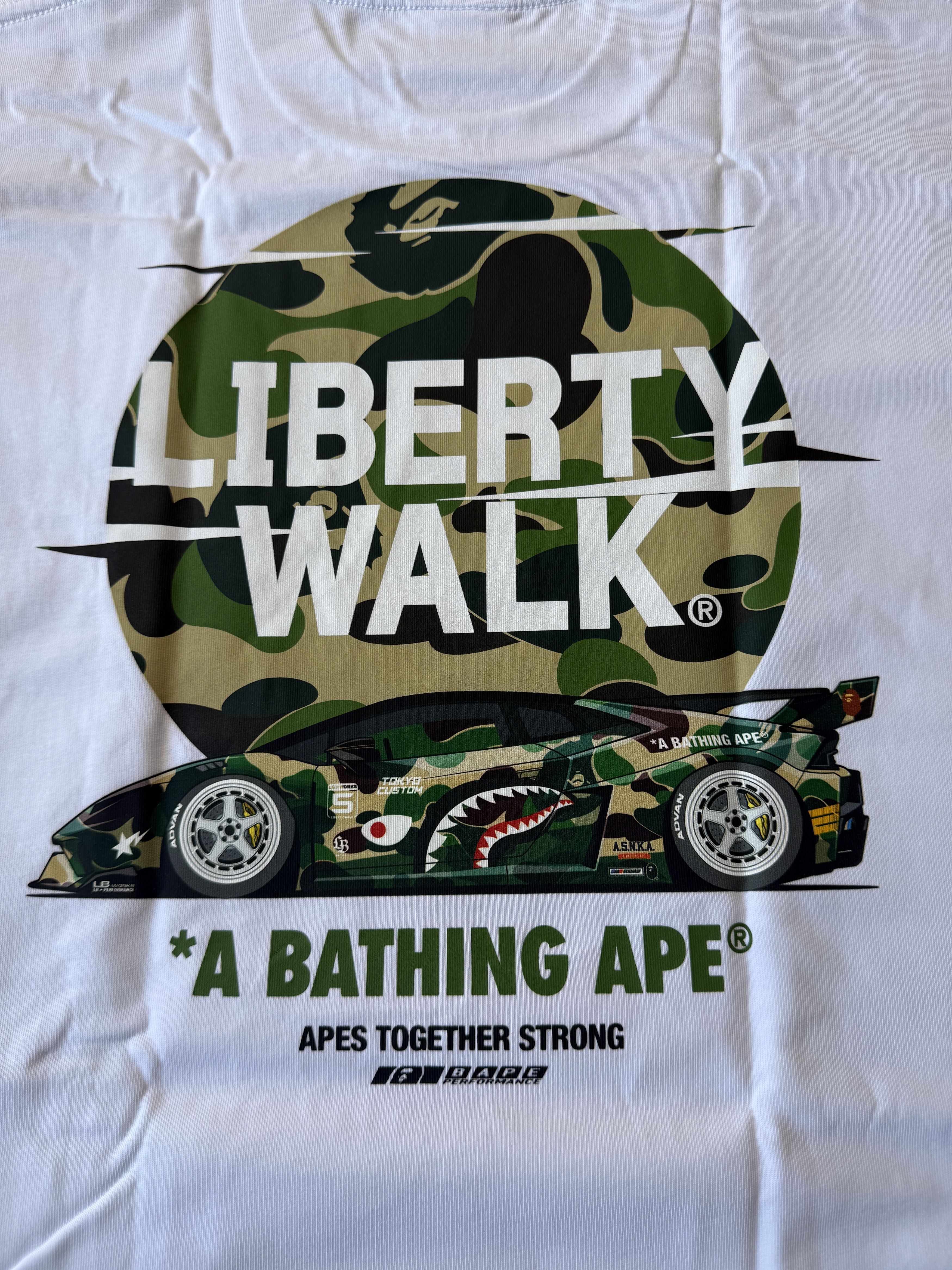 Bape BAPE X LIBERTY WALK ABC CAMO LOGO RELAXED FIT TEE Size US M / EU 48-50 / 2 - 3 Thumbnail