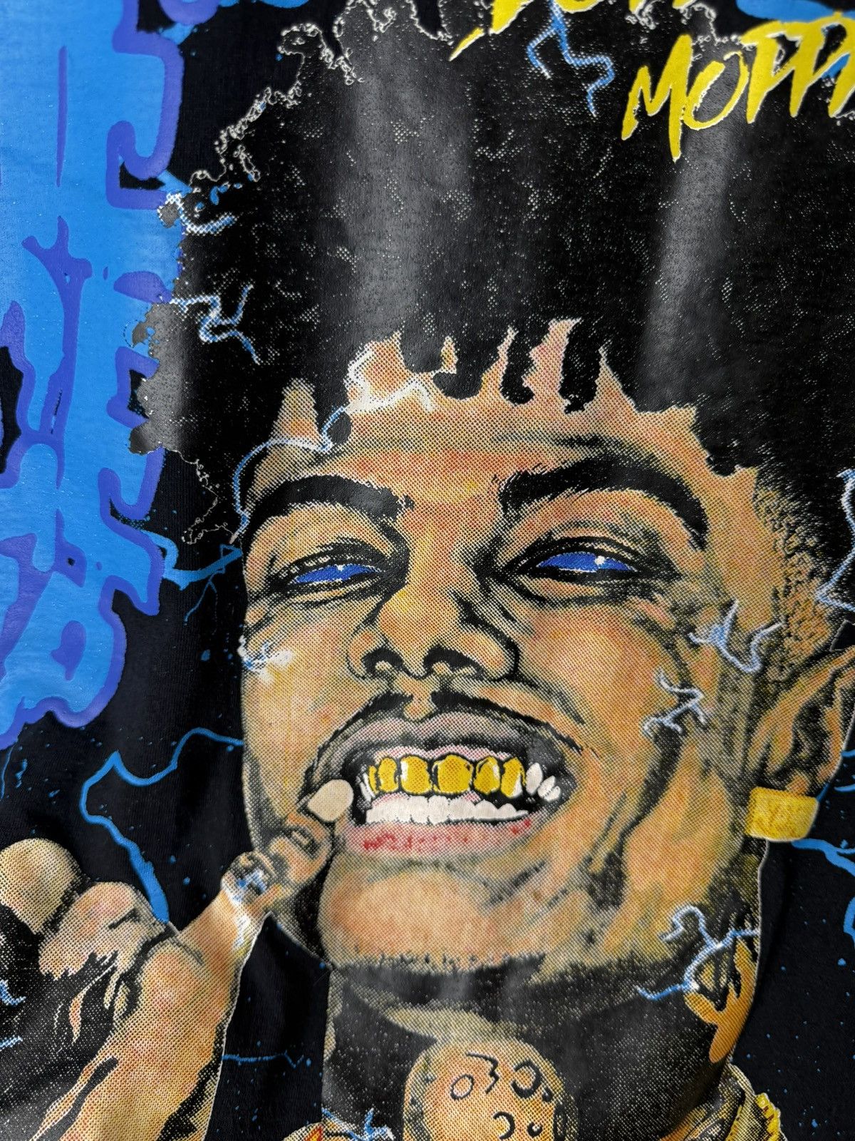 Rap Tees Rare Blue Face Baby Rap T Shirt Hip Hop Full Print Size US XL / EU 56 / 4 - 6 Thumbnail