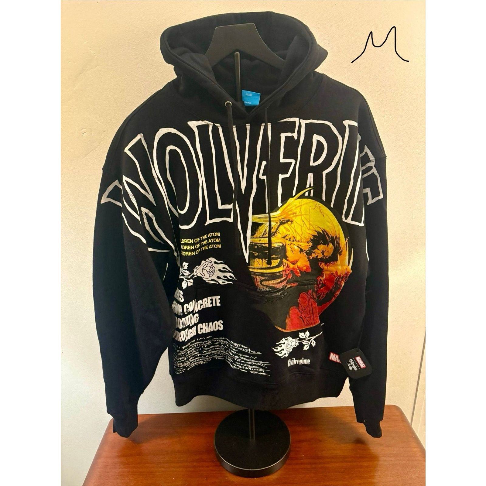 Civil Regime SZ M - NWT BLK Wolverine X-Men Hoodie Civil Regime Size US M / EU 48-50 / 2 - 1 Preview