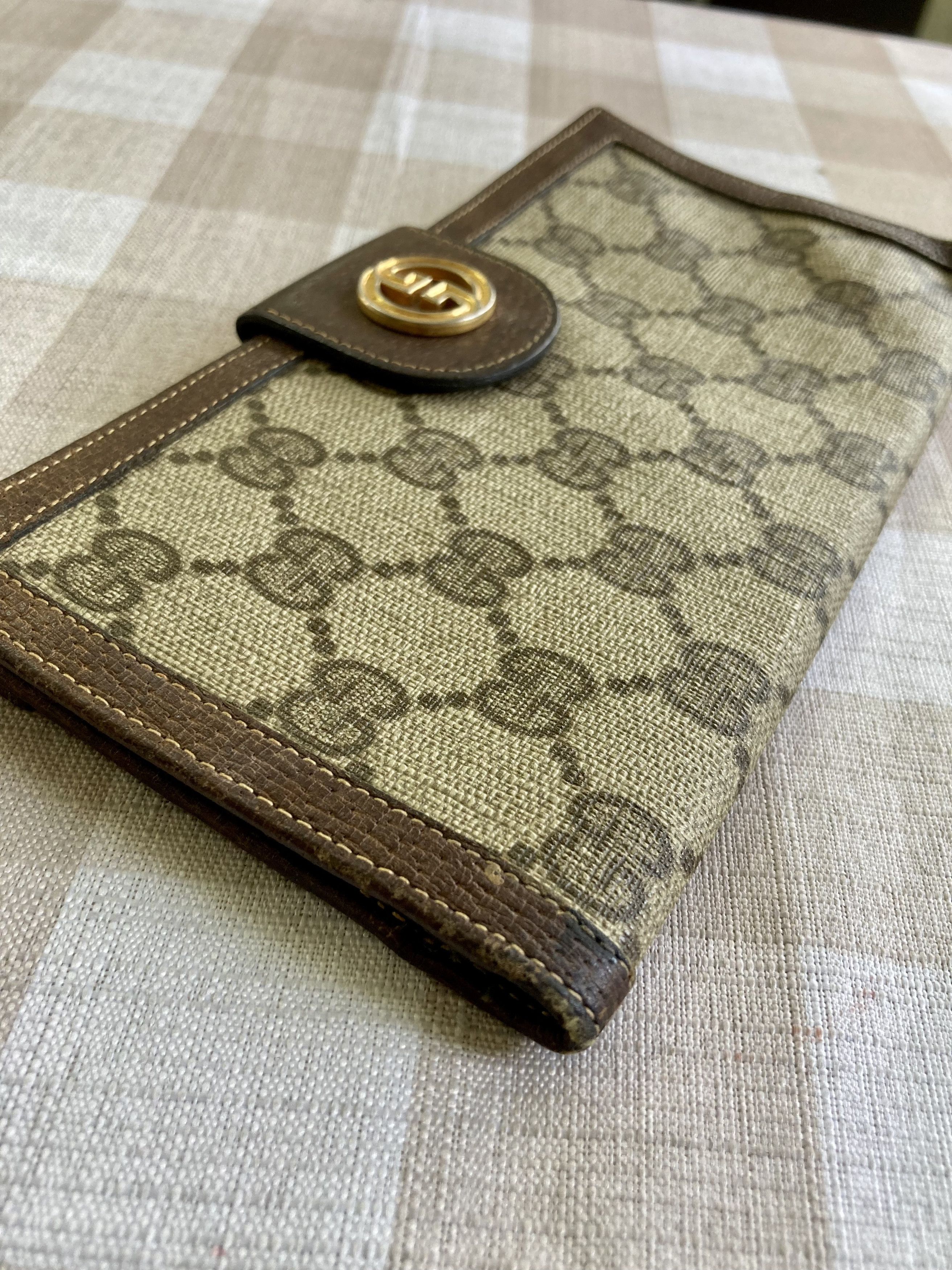 Gucci Archival Gucci GG Supreme Wallet - Green Leather Interior Size ONE SIZE - 11 Thumbnail