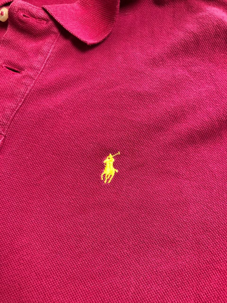 Polo Ralph Lauren × Vintage Vintage Polo Ralph Lauren Polo size XL (18-20) Shirt Pink Size US M / EU 48-50 / 2 - 7 Thumbnail