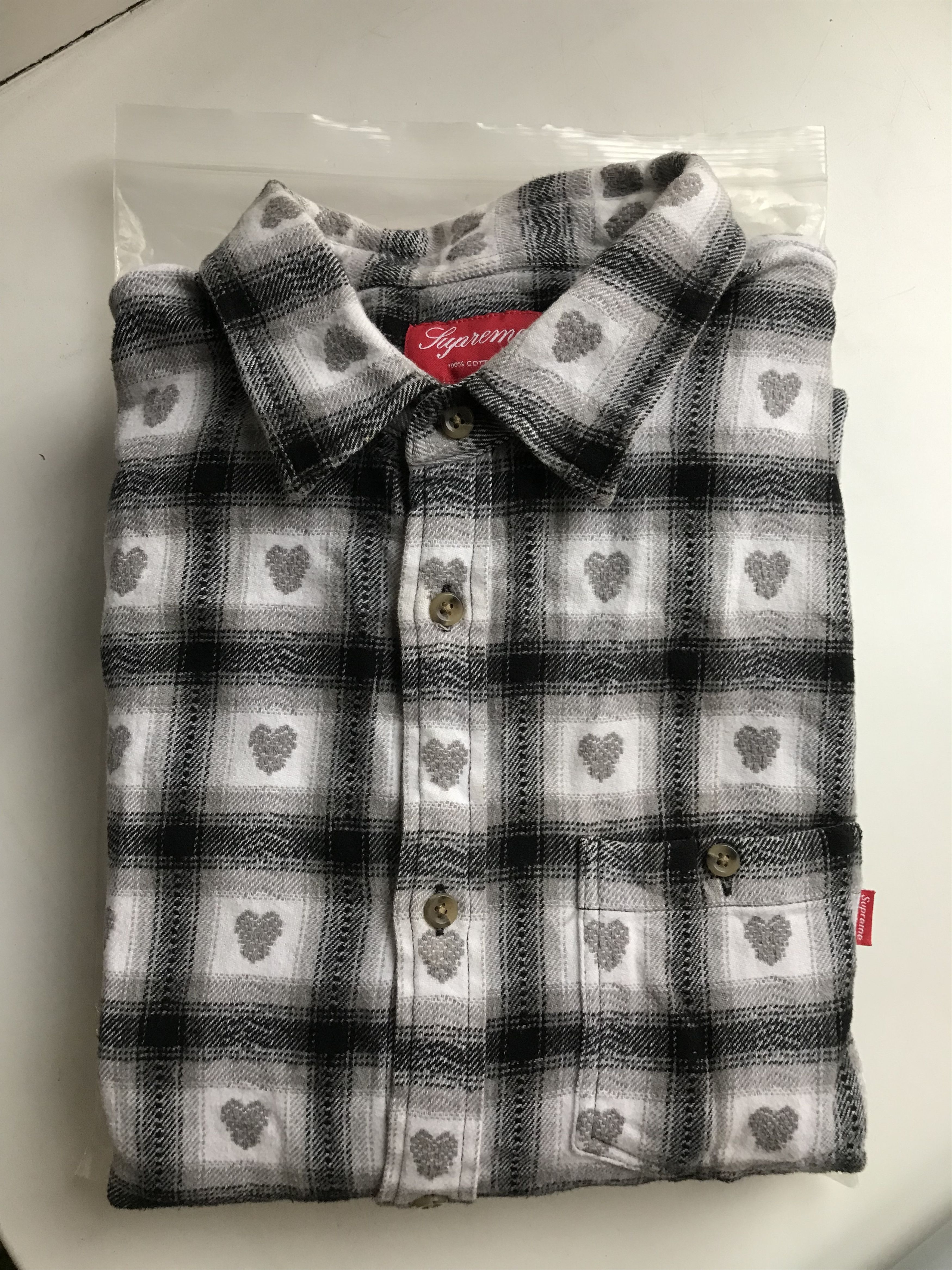 Supreme Hearts Plaid Flannel S/S16 Size US XL / EU 56 / 4 - 2 Thumbnail