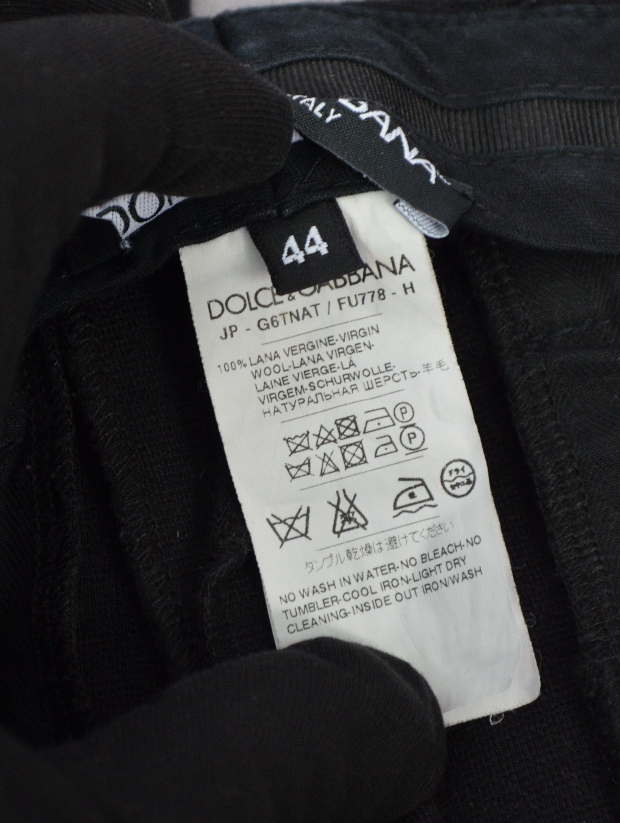 Dolce & Gabbana × Vintage D&G Dolce & Gabbana Wool Pants Trousers Size IT44 US8 Size 30" / US 8 / IT 44 - 10 Thumbnail