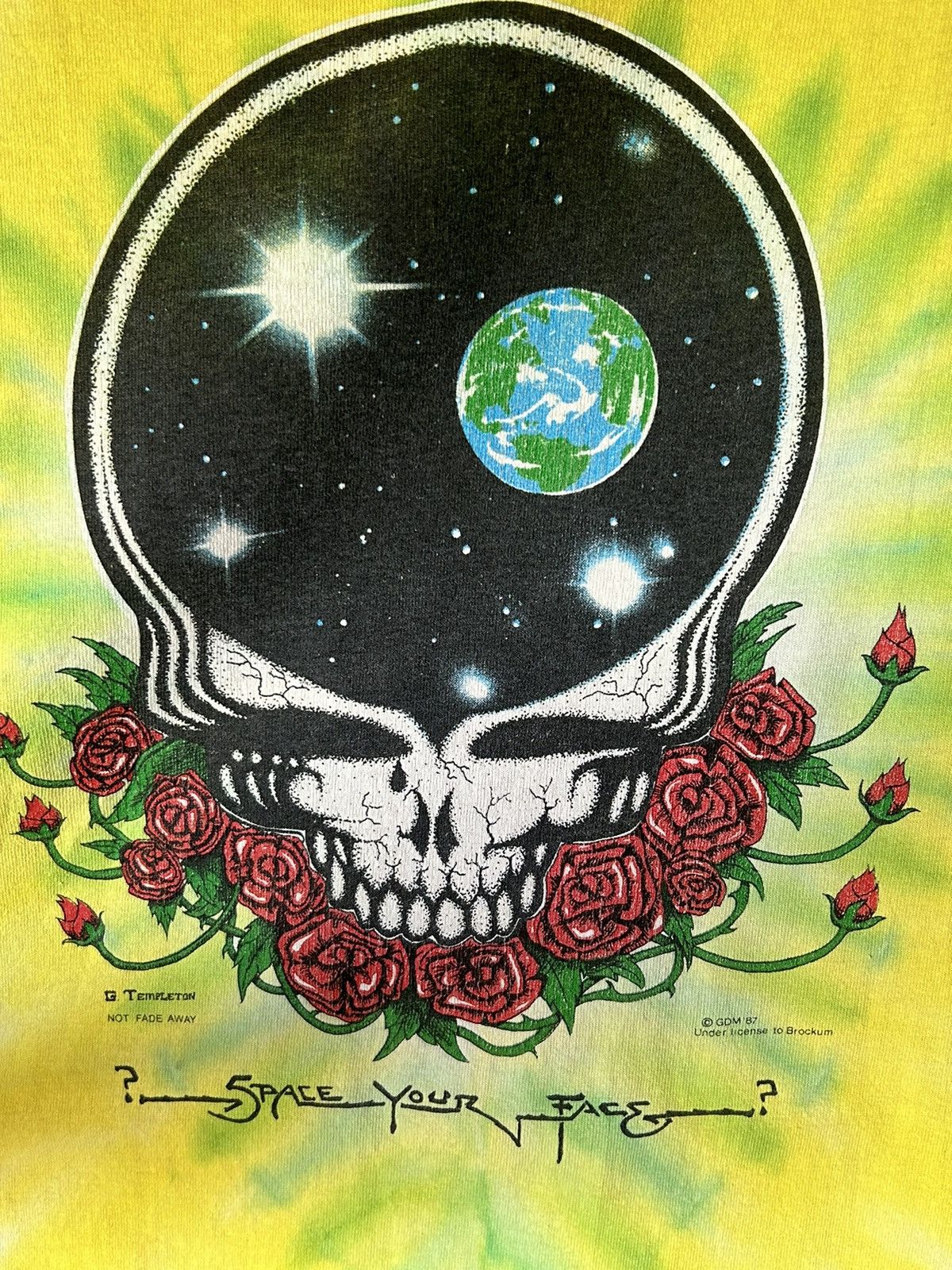 Band Tees × Grateful Dead × Vintage Vintage Grateful Dead Skull Tee Size US XL / EU 56 / 4 - 2 Thumbnail