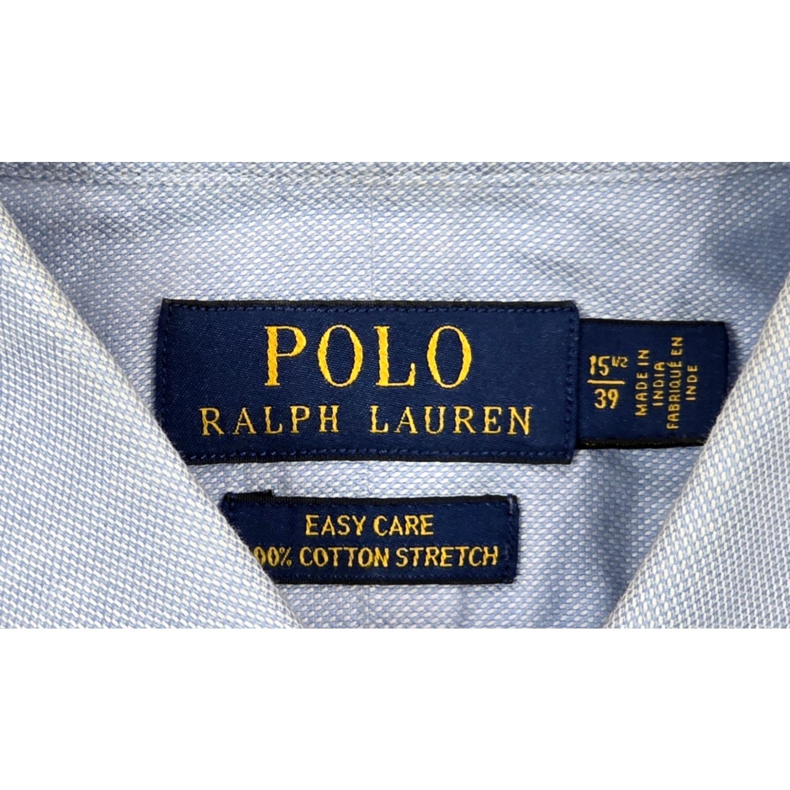 Polo Ralph Lauren Polo Ralph Lauren Oxford Stretch Button Up Shirt 15.5-39 Long Sleeve Blue Shirt Mens Regular Cotton Spandex Dress Shirt Vintage No Size US L / EU 52-54 / 3 - 7 Thumbnail