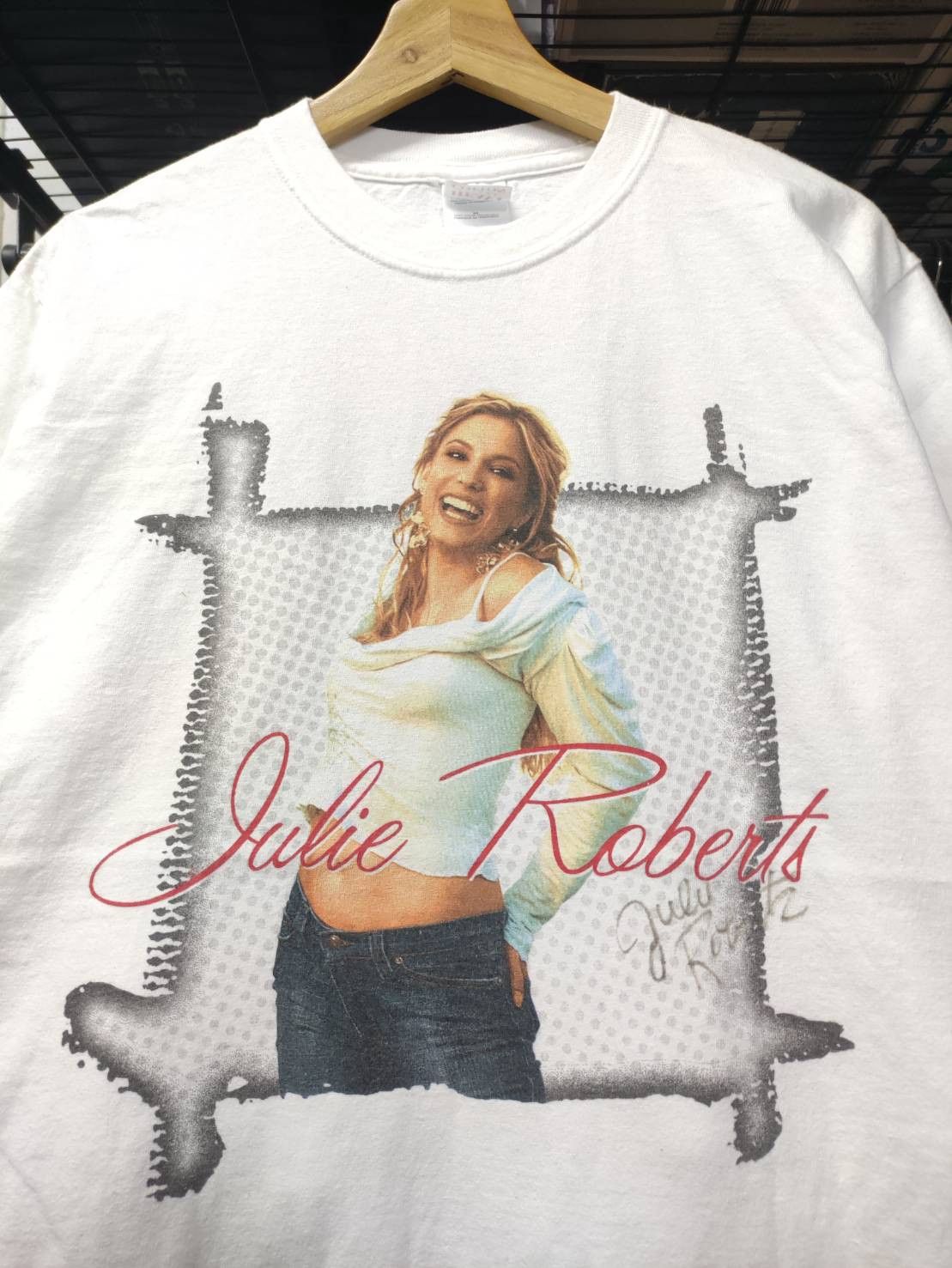 Band Tees 1of1 Signed Vtg 00's Julie Roberts Country Music Singer Size US M / EU 48-50 / 2 - 1 Thumbnail