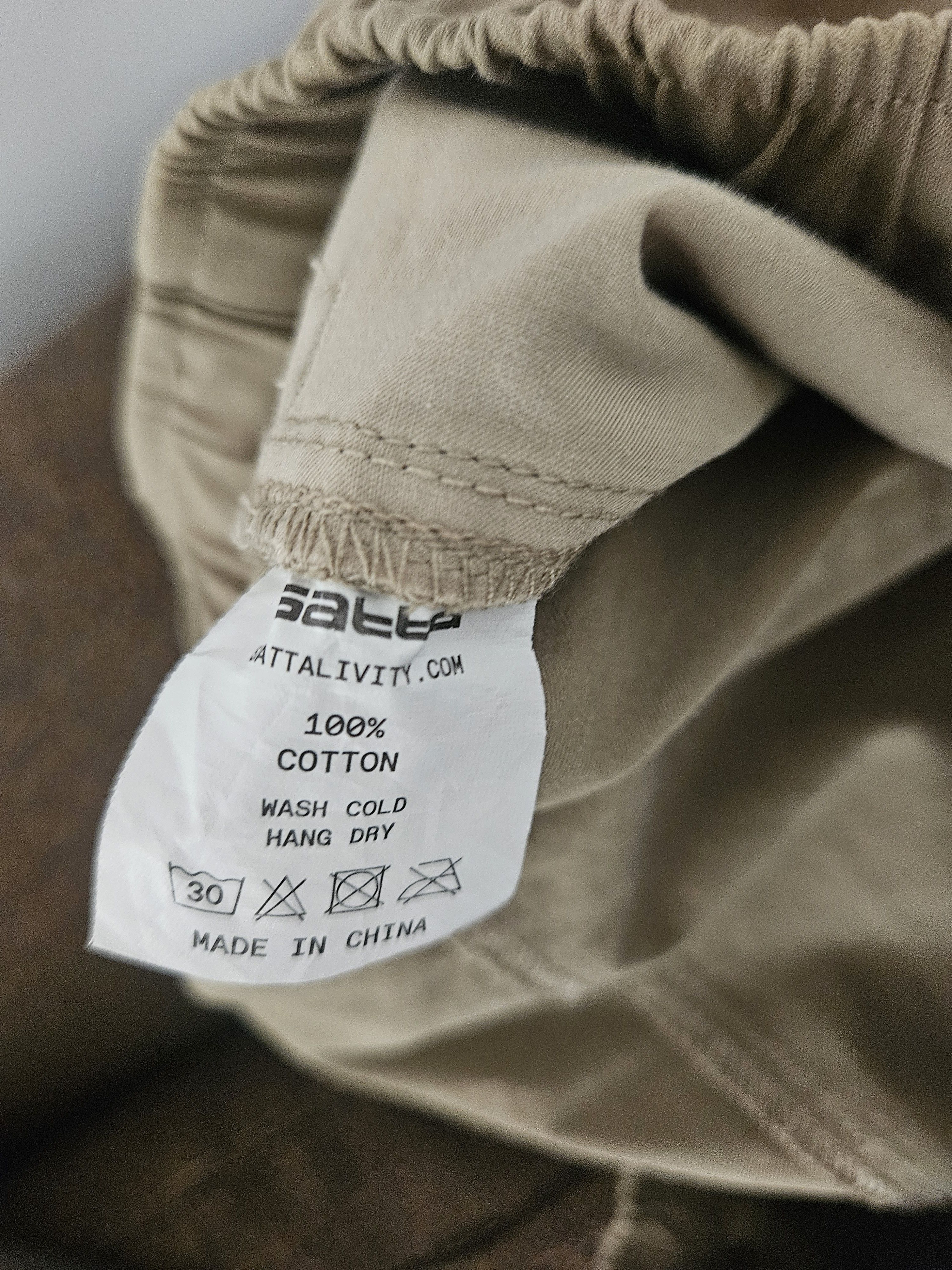 Satta Satta Kai Pant Khaki Size US 31 - 4 Thumbnail