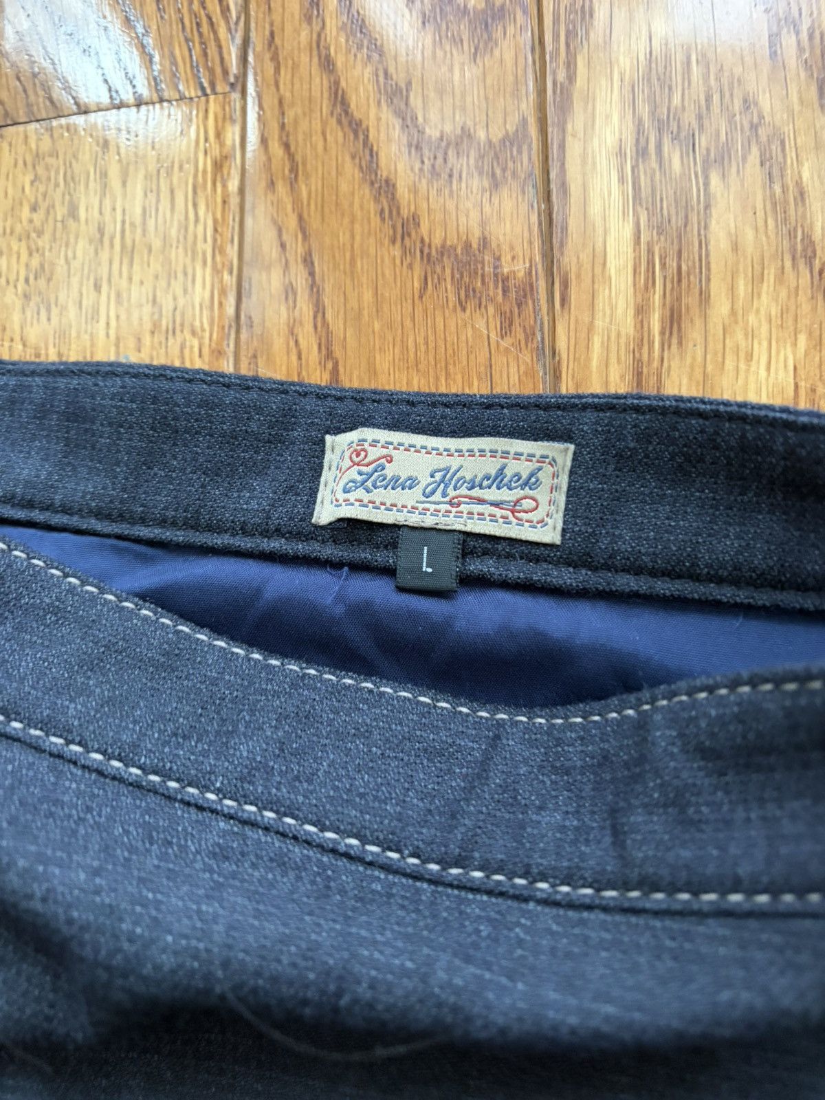 Other NWT Lena Hoschek Black Darted Wool Skirt Size 34" / US 12 / IT 48 - 5 Thumbnail