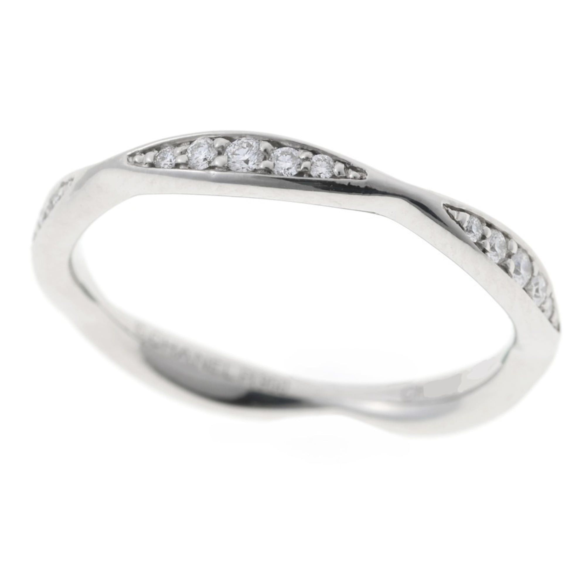 Chanel Chanel Camellia Collection Eternity Ring, Full Diamond, Pt950 Platinum, Size #9 Size ONE SIZE - 1 Thumbnail