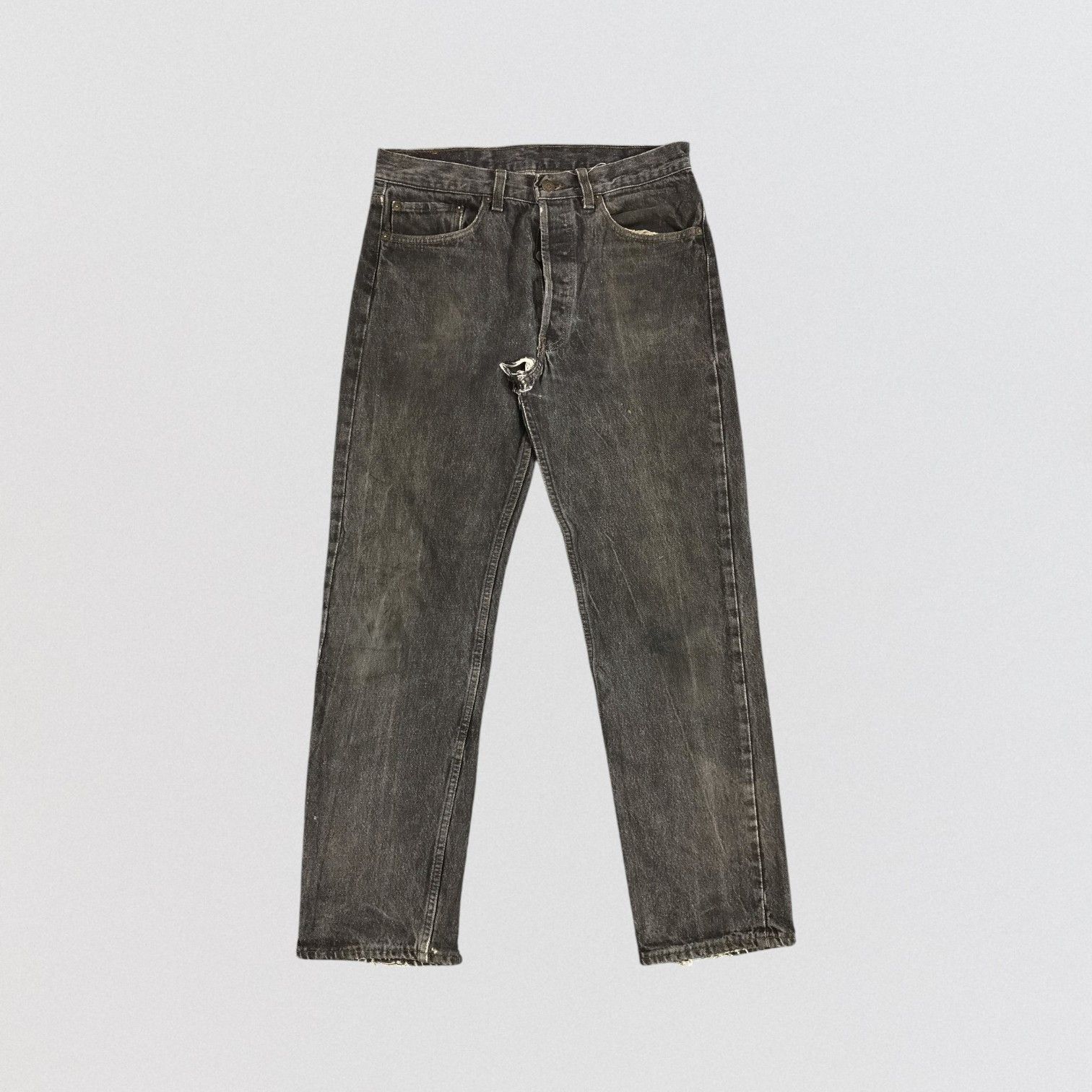 Levi's × Vintage Vintage 90s Distress Levis 501 Jeans-JM1613 Size US 32 / EU 48 - 1 Thumbnail