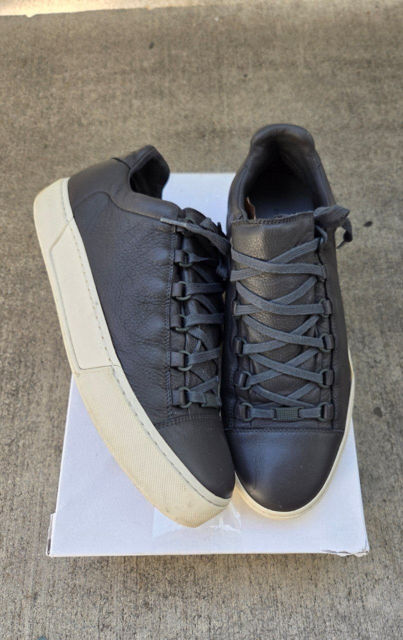 BALENCIAGA Arena Low ネイビー スニーカー EU40 Balenciaga Arena Low Womens Blue Balenciaga Arena Low Mens