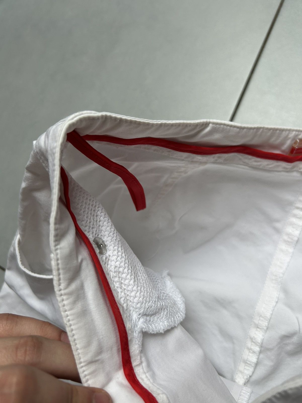 Prada Prada Red Tab Shorts White Capri Pants Vintage Rare Size 26" / US 2 / IT 38 - 9 Thumbnail