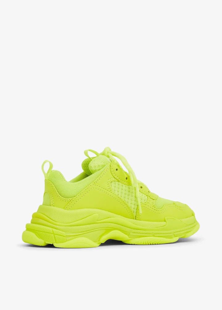 Balenciaga o1srvl11e0426 Size: KIDS 30 / Triple S Sneakers in Yellow Size US 5 / EU 37 - 3 Thumbnail