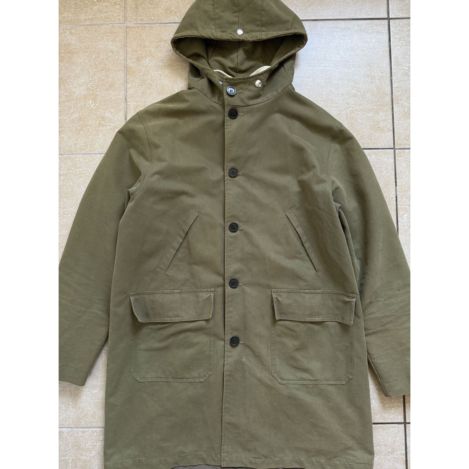 Our Legacy Our Legacy Olive Vintage Oil Shield Waxed jacket Size US L / EU 52-54 / 3 - 2 Thumbnail