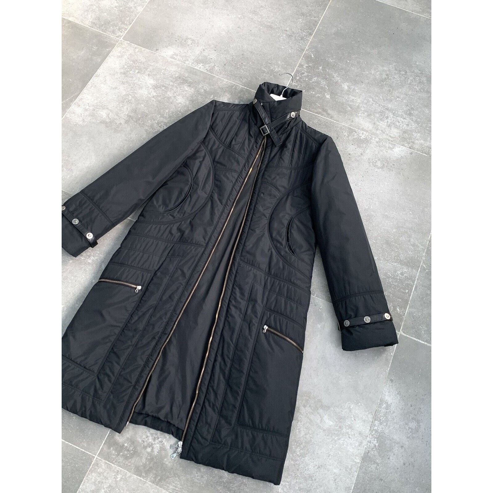 Versace Jeans Couture Women's VERSACE Medusa LEATHER TRIM Long Parka Jacket Coat M Size M / US 6-8 / IT 42-44 - 3 Thumbnail